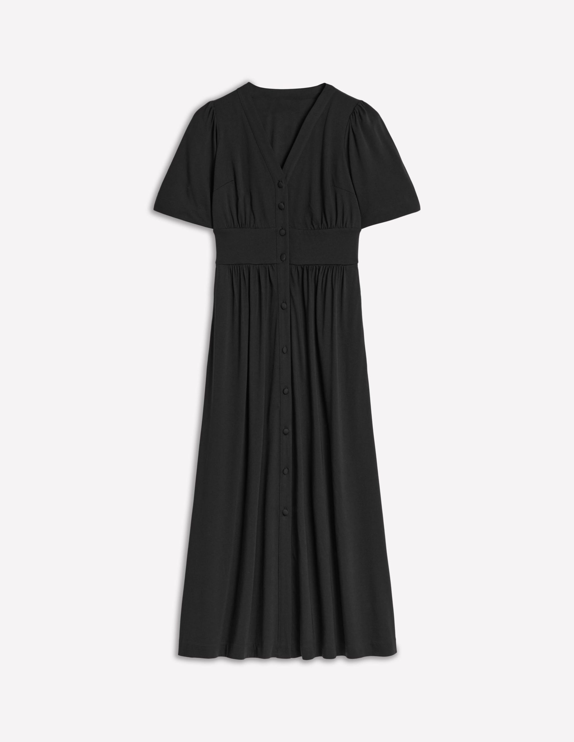 Natalia Jersey Tea Dress-Black - Image 6