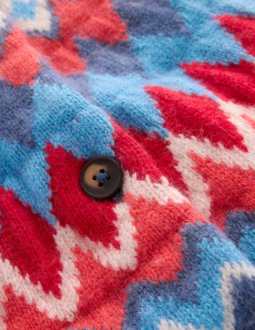 Edie Fair Isle Cardigan-Blue Fair Isle - Image 7