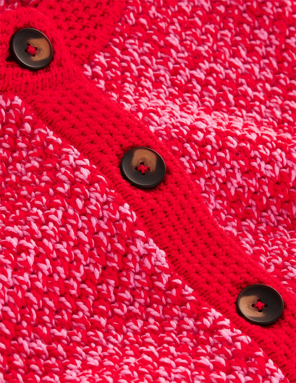 Libby Knitted Jacket-Pink Ribbon/ Poppy Red - Image 8