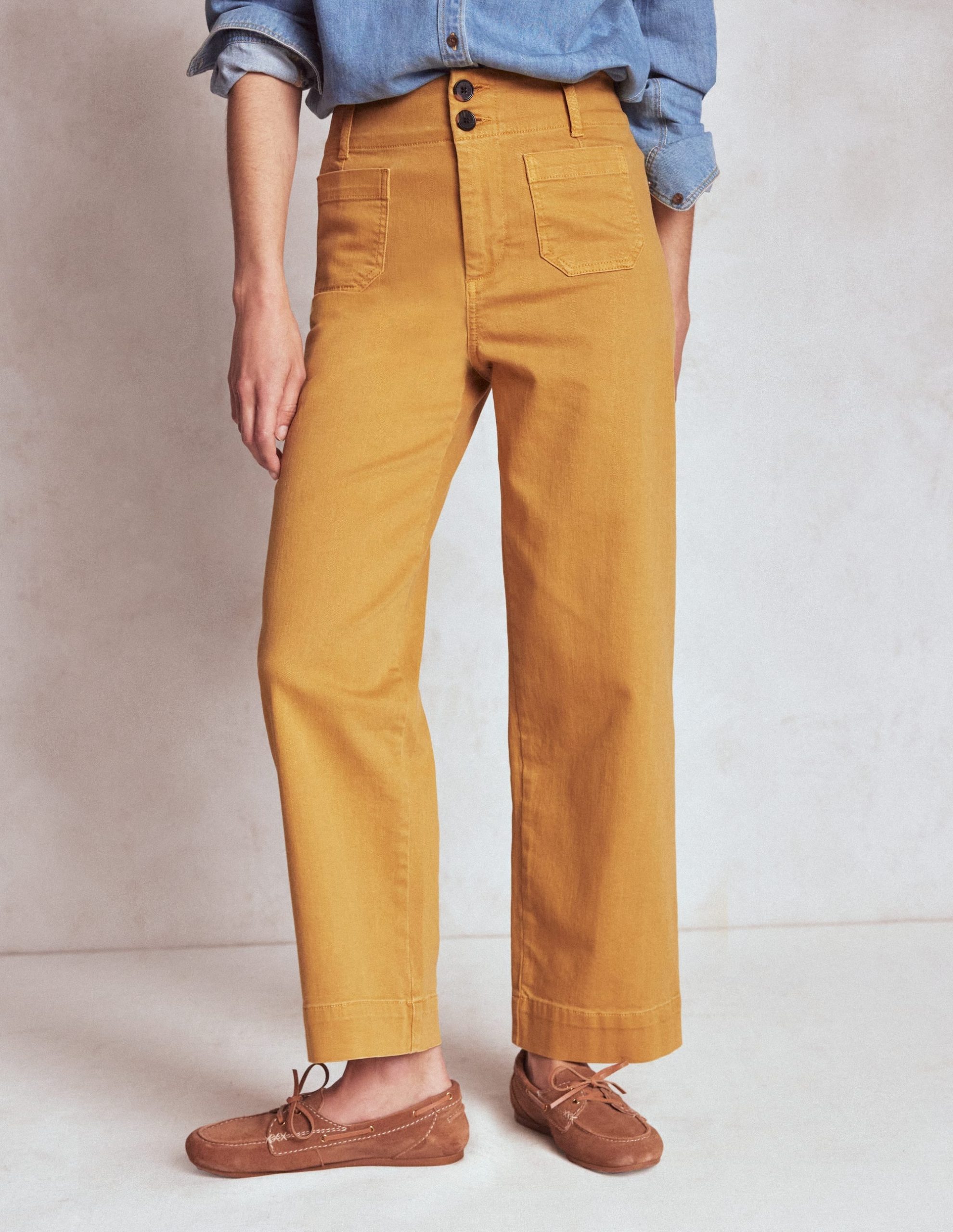 Primrose Patch Pocket Pants-Golden Rye - Image 4