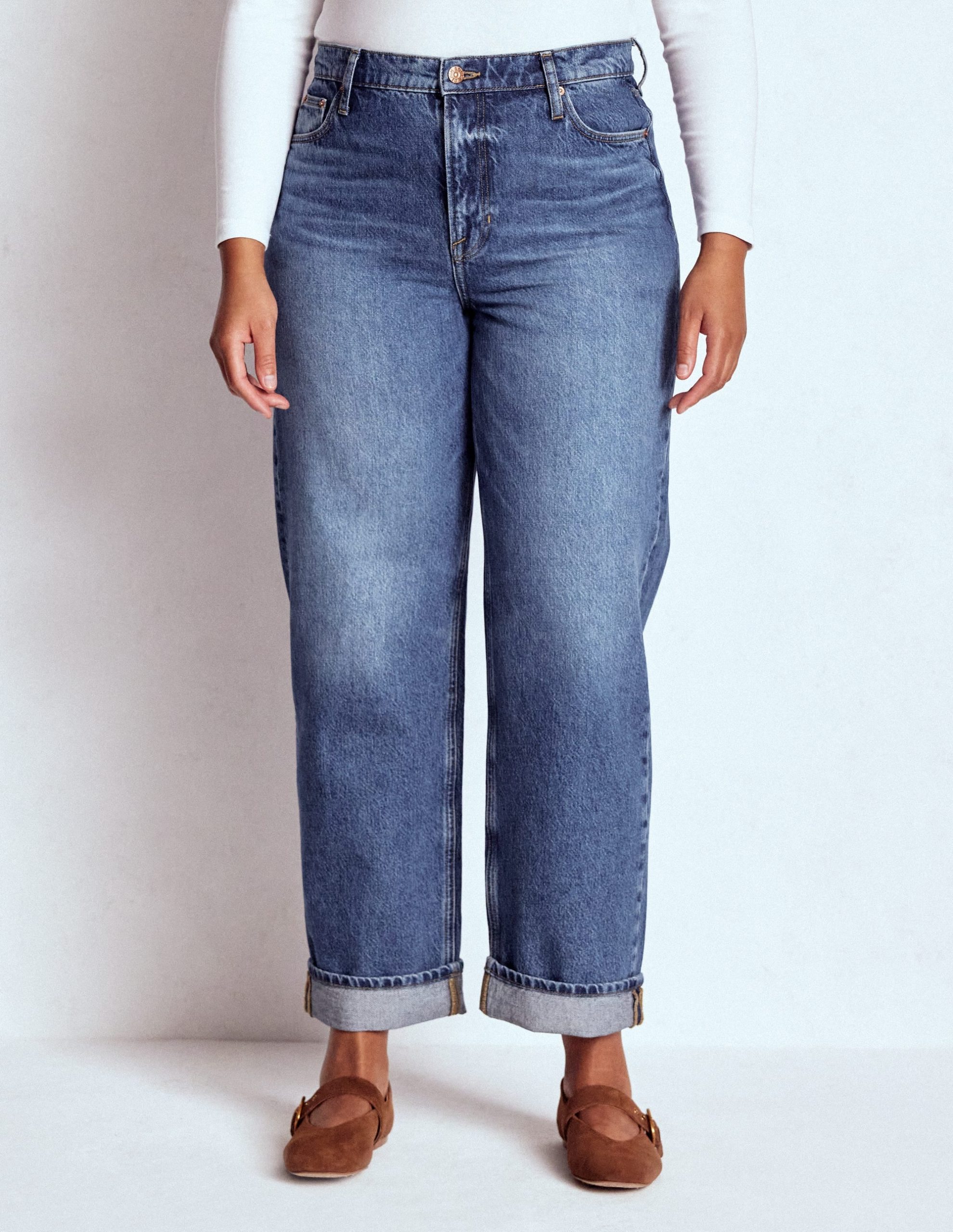 Mid Rise Straight Jeans-Mid Vintage - Image 10