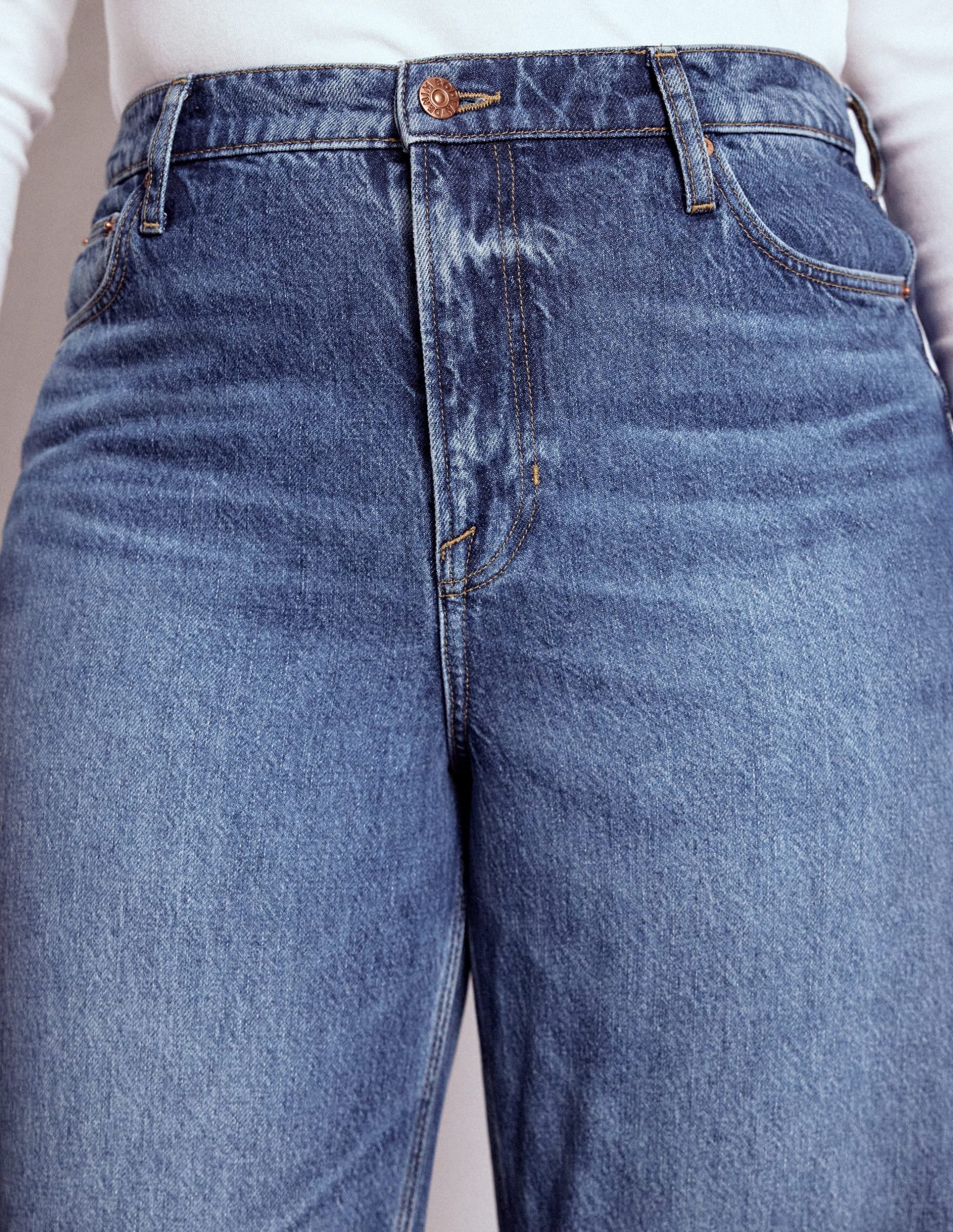 Mid Rise Straight Jeans-Mid Vintage - Image 13