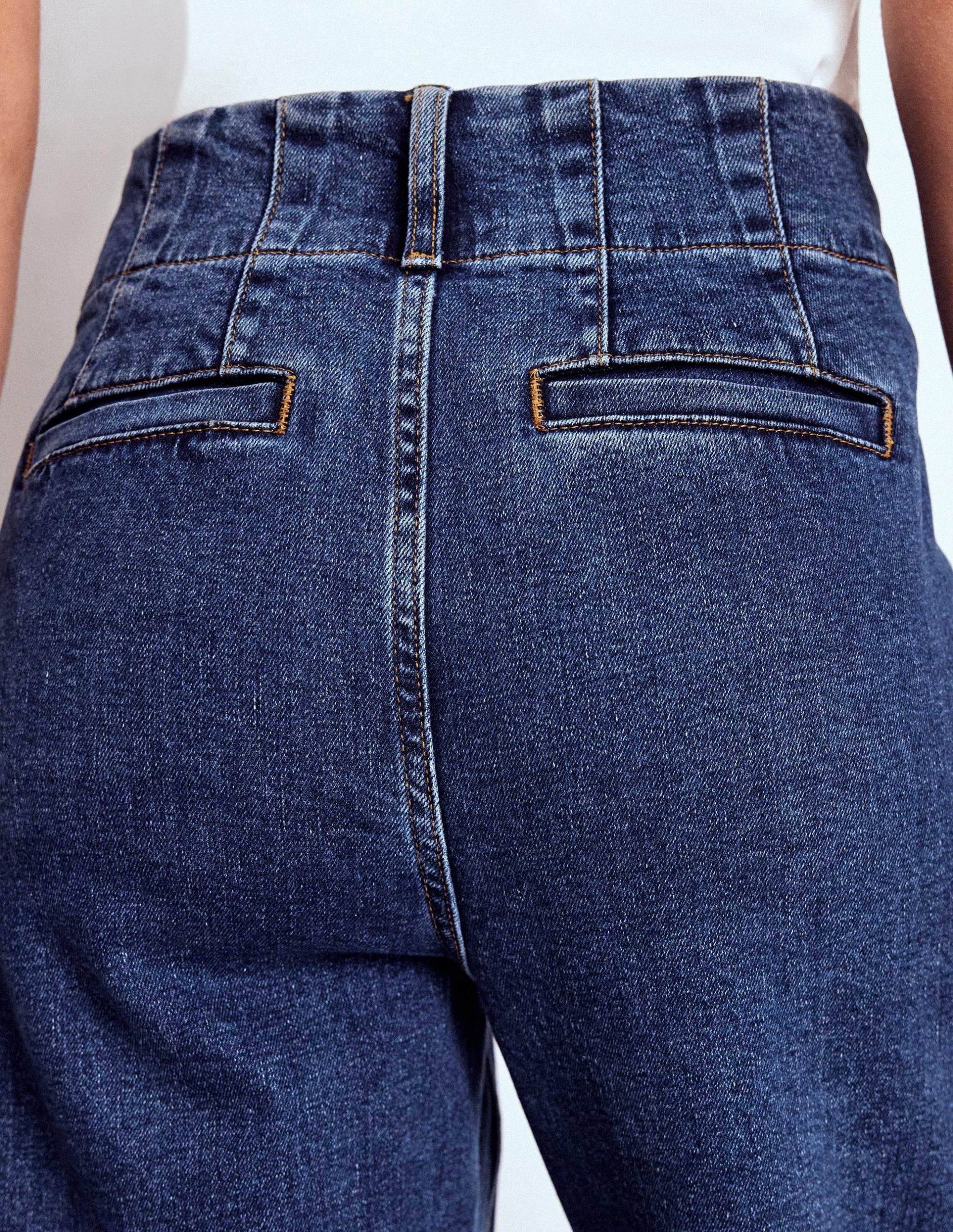 Patch Pocket Cropped Pants-Mid Vintage - Image 7