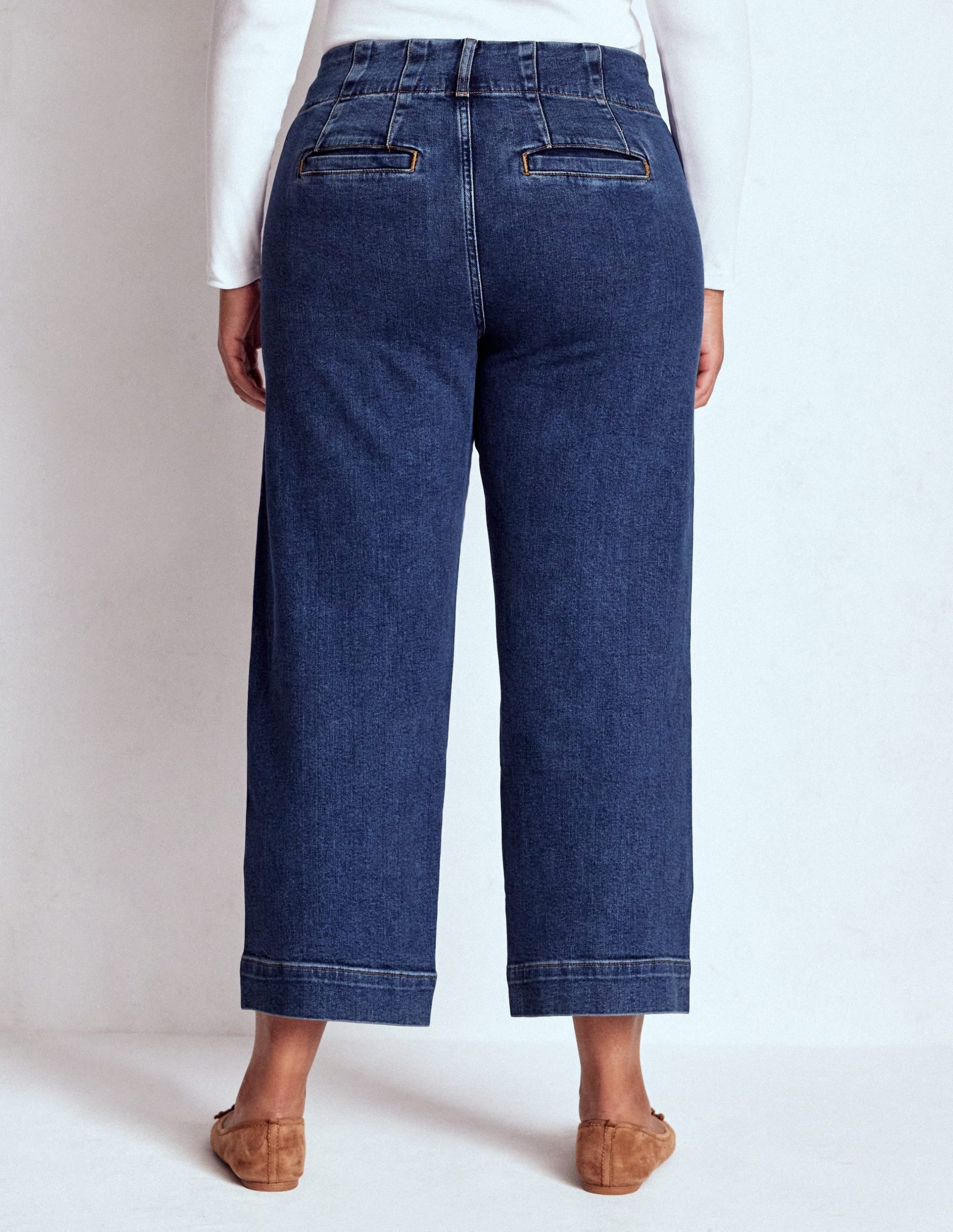 Patch Pocket Cropped Pants-Mid Vintage - Image 11