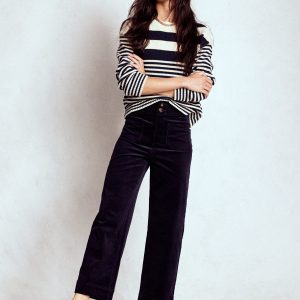 Primrose Cord Pants-Navy