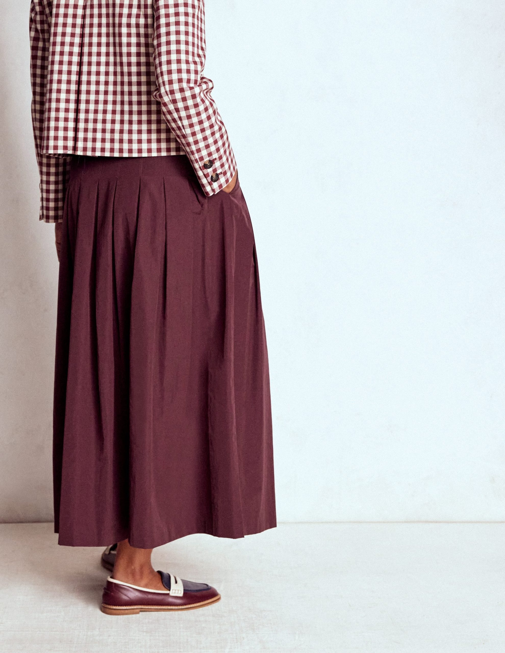 Valentina Taffeta Midi Skirt-Deep Wisteria - Image 3