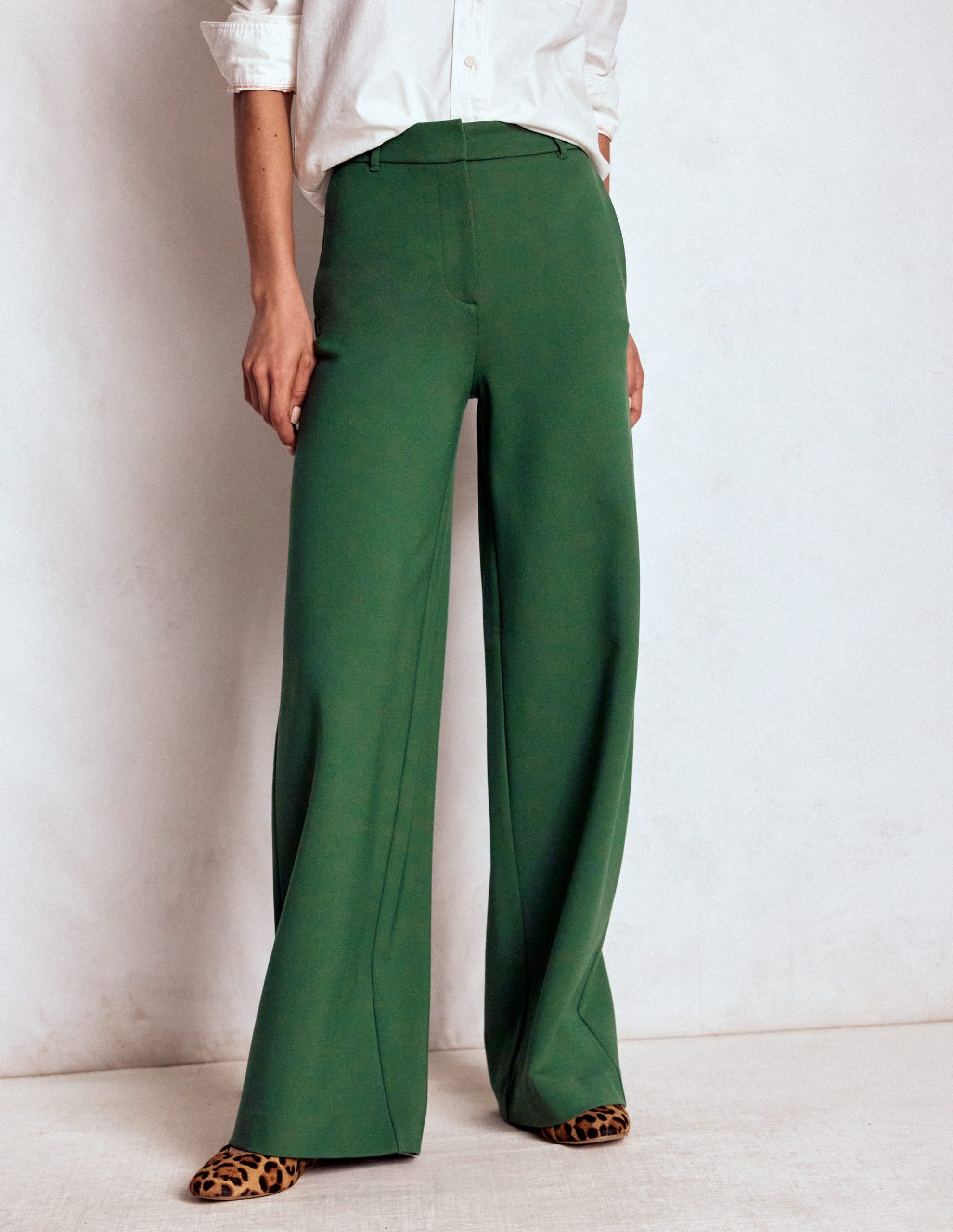 Belgravia Ponte Pants-Hunter Green - Image 4