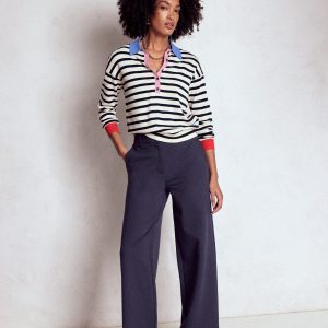 Belgravia Ponte Pants-Navy
