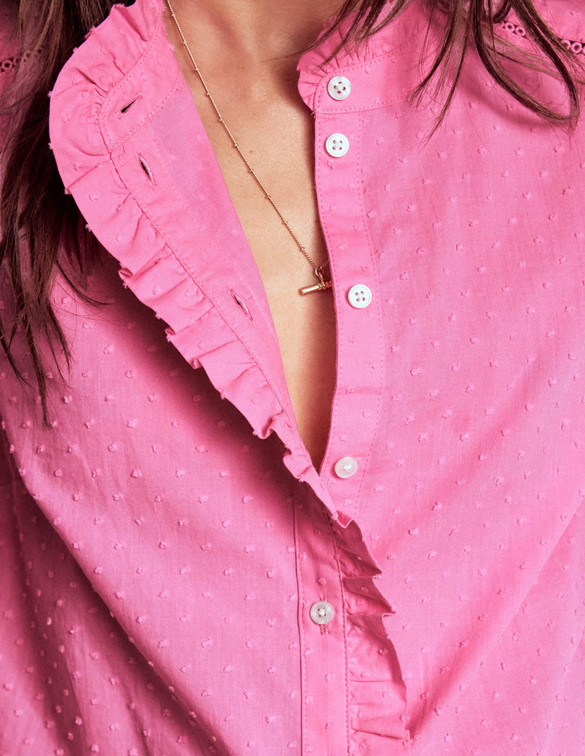 Helena Cotton Dobby Top-Rose Bloom - Image 2