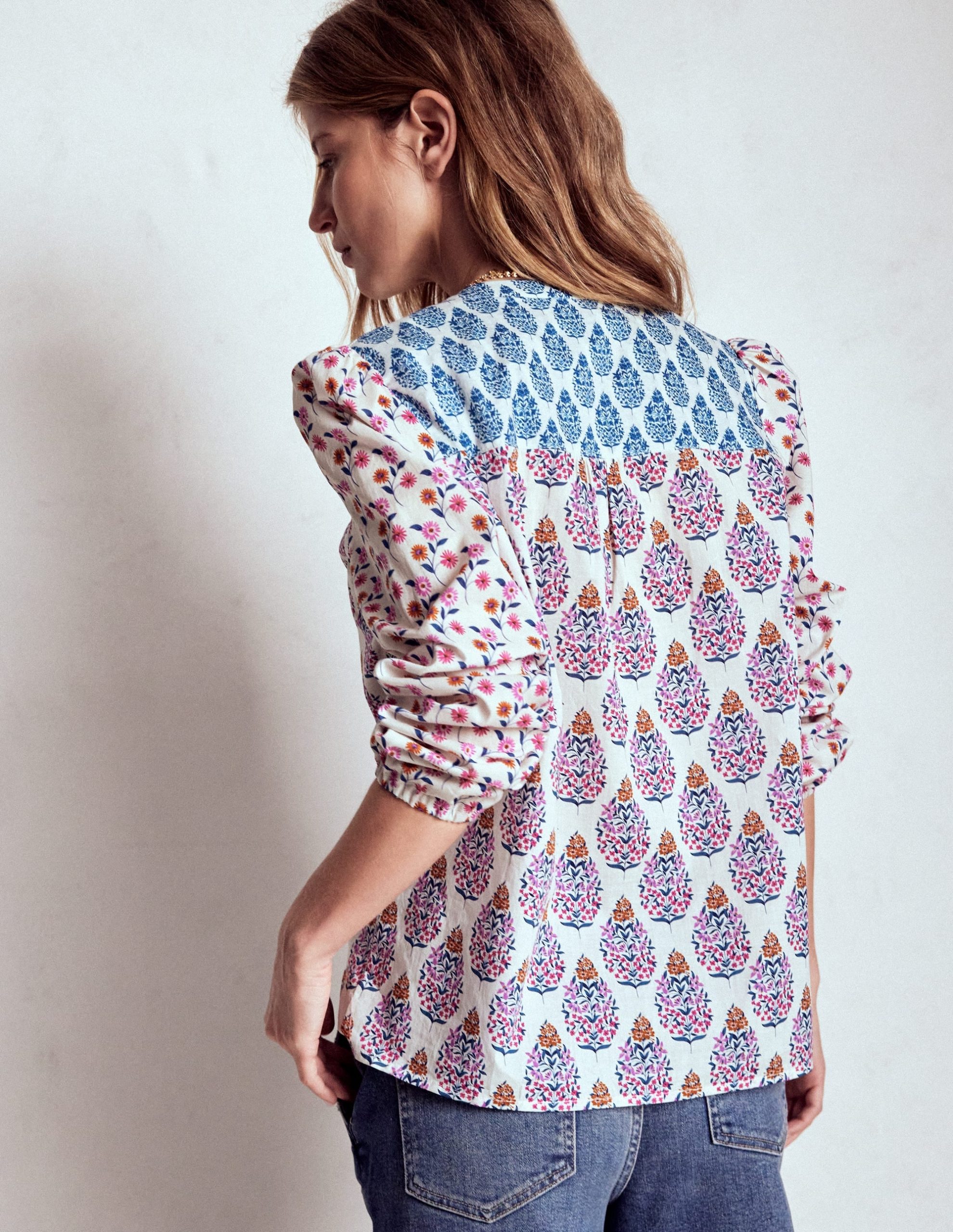 Corrine Cotton Top-Multi. Wildflower Bouquet - Image 4