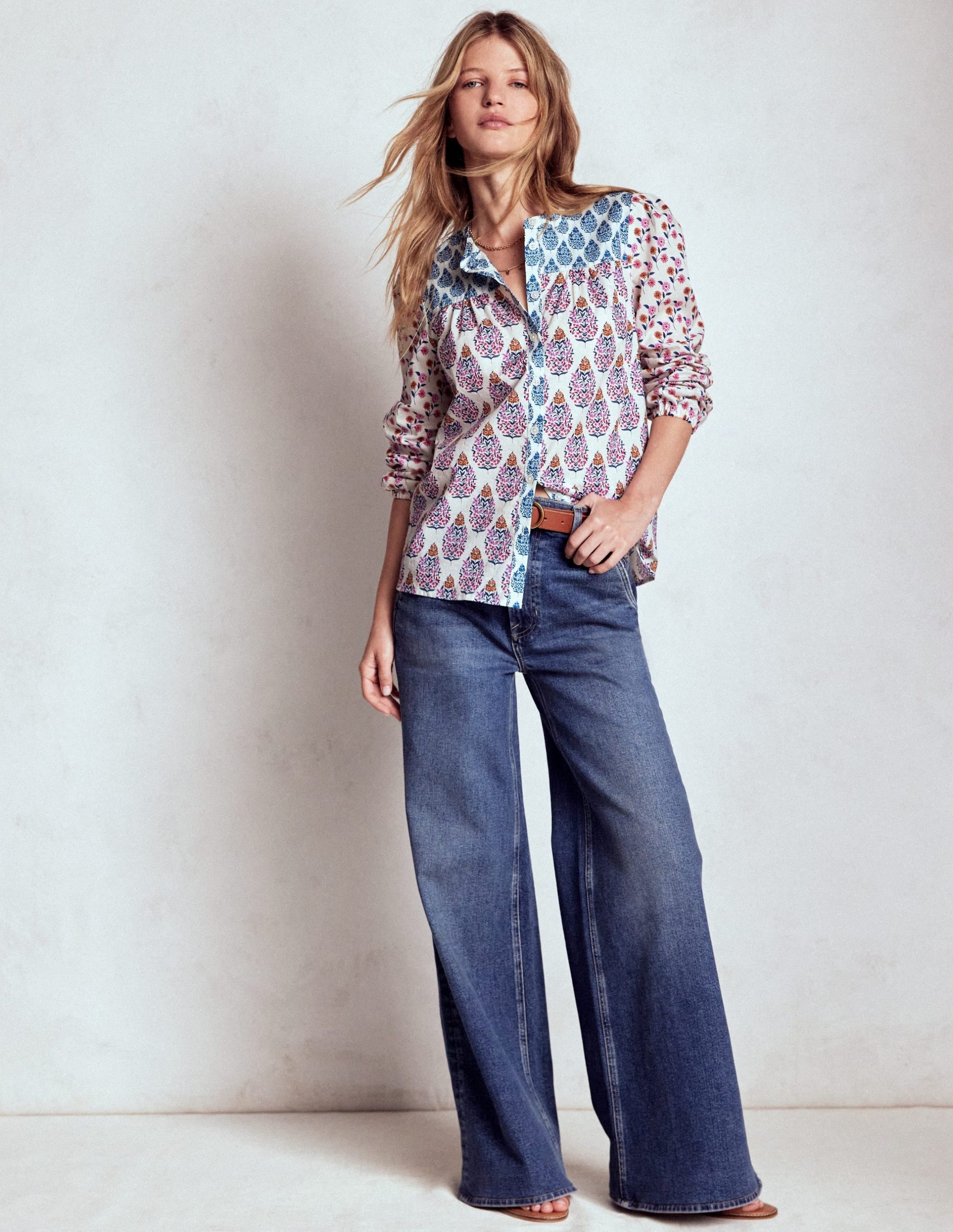 Corrine Cotton Top-Multi. Wildflower Bouquet - Image 5