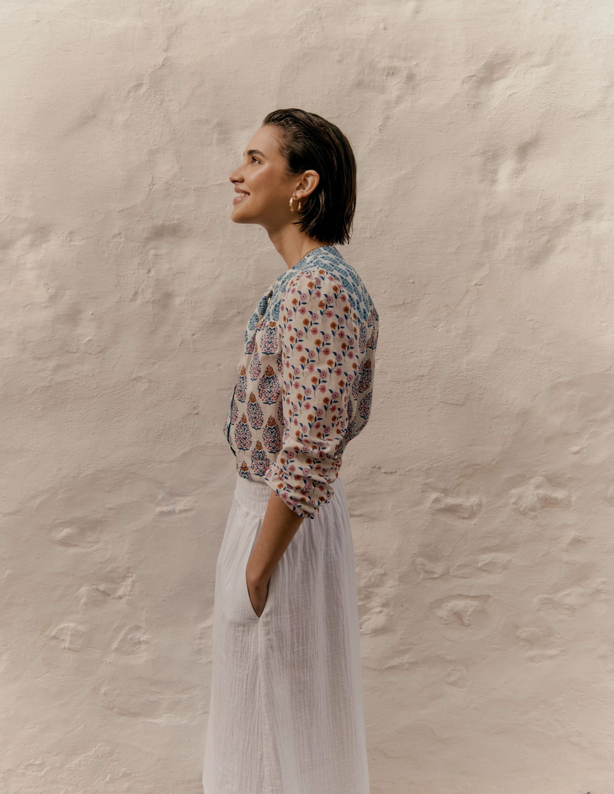 Corrine Cotton Top-Multi. Wildflower Bouquet - Image 2