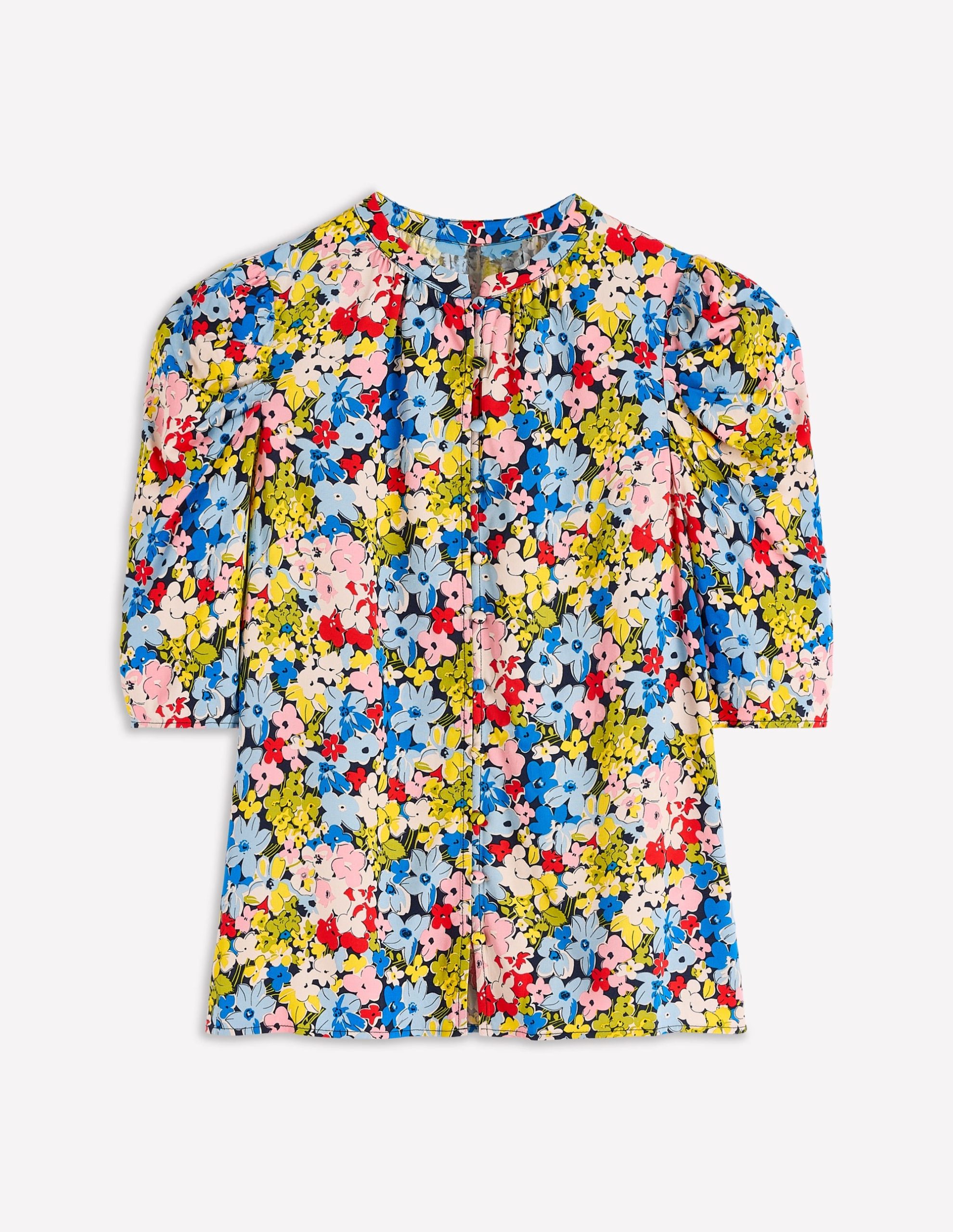 Mutton Sleeve Smart Top-Multi. Flowerbed Cluster - Image 5