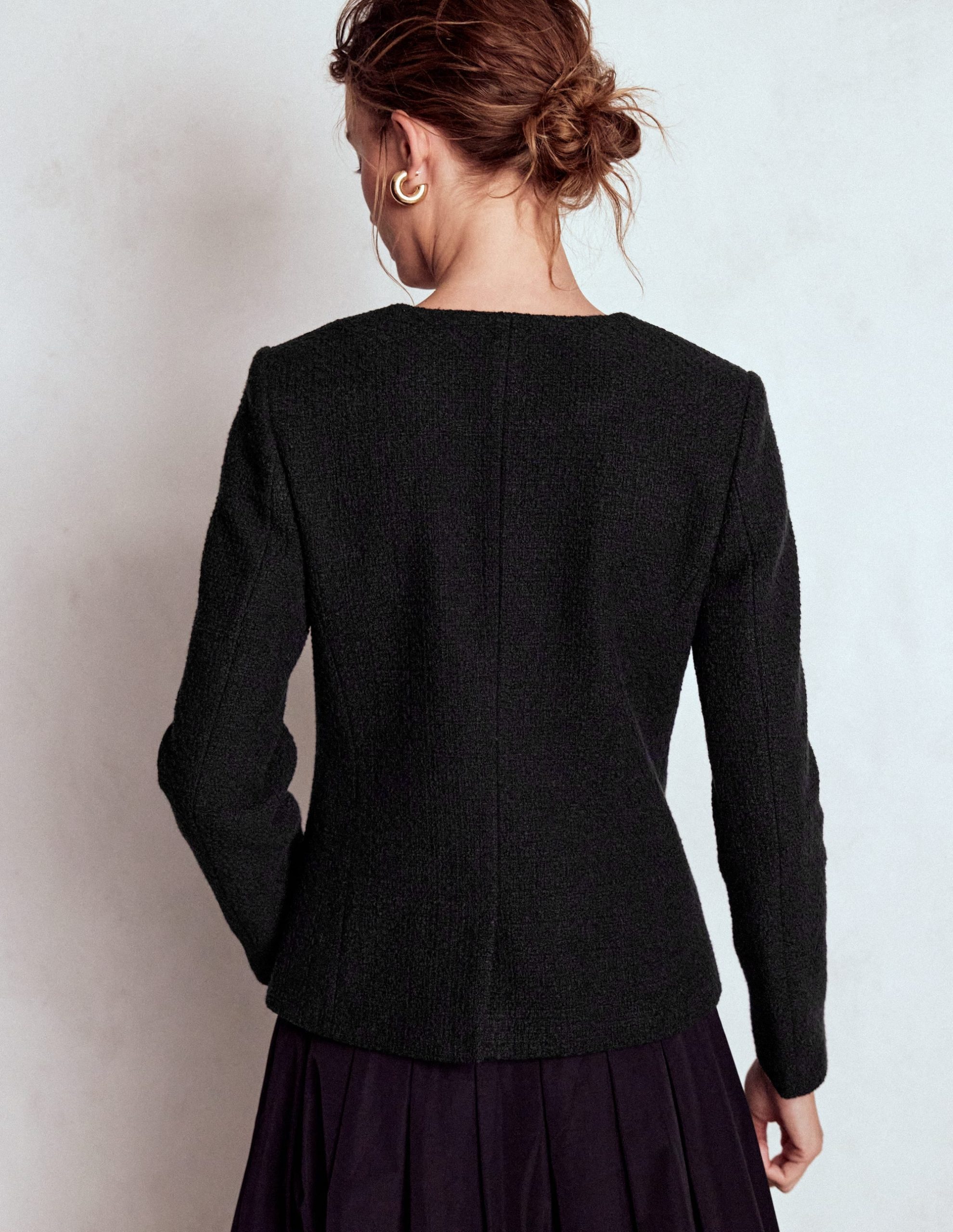 Hampstead Textured Blazer-Black - Image 3