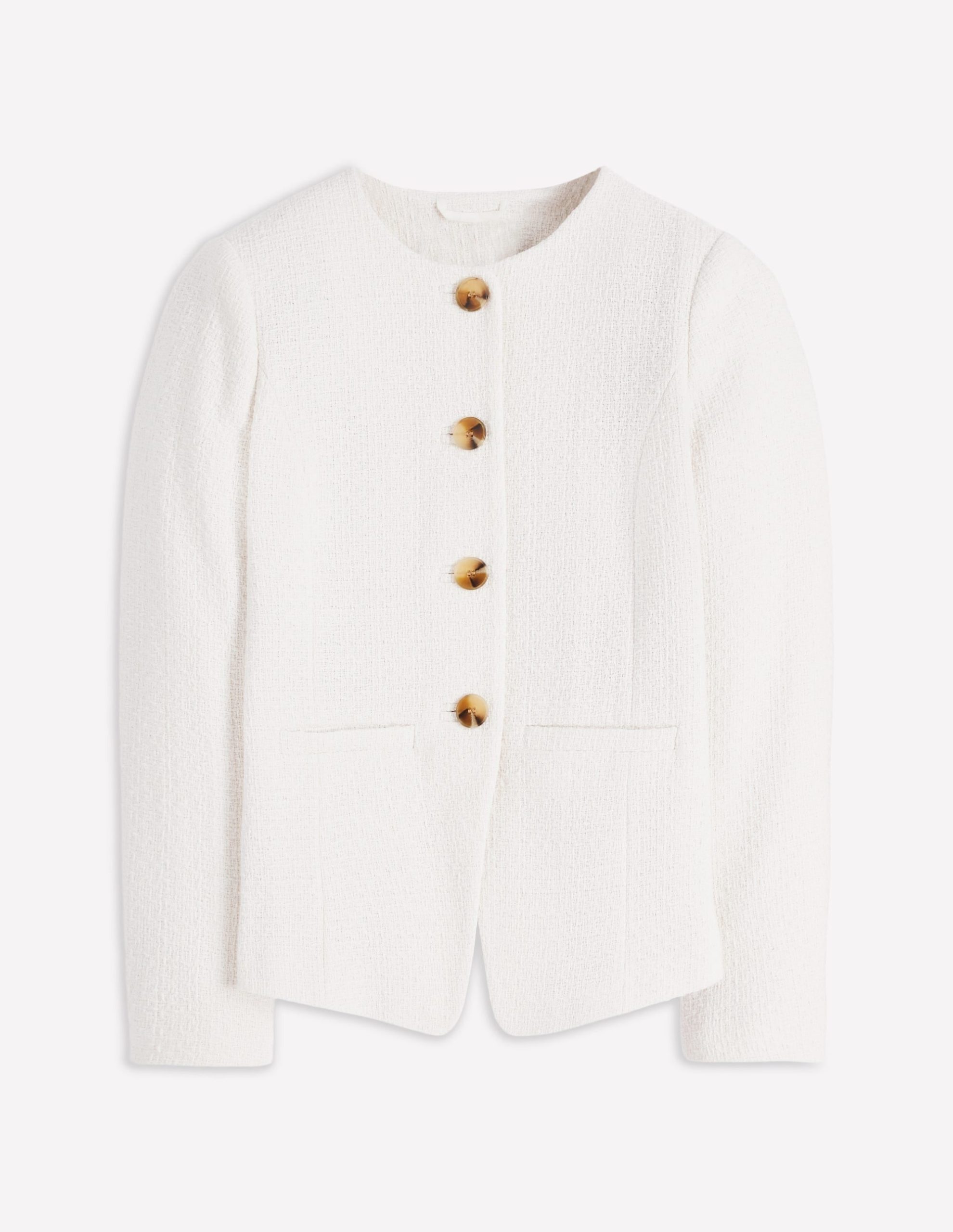 Hampstead Textured Blazer-Cream Texture - Image 7