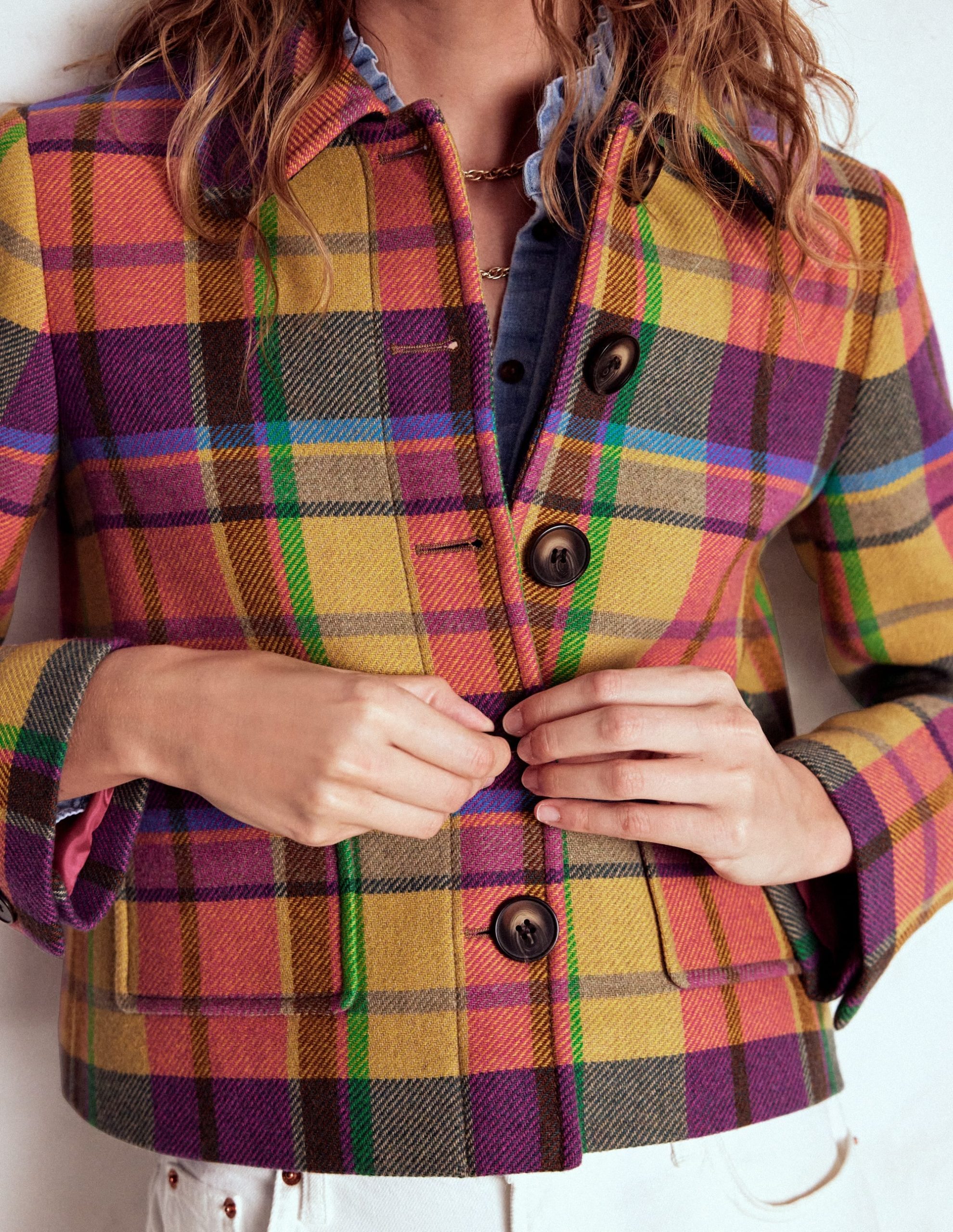 Knightsbridge Wool Jacket-Multi Check - Image 2