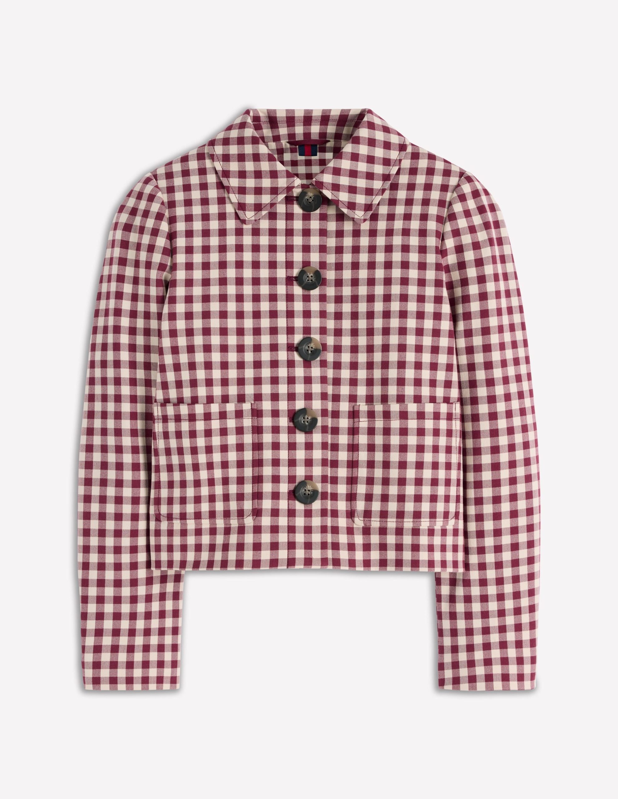 Knightsbridge Gingham Jacket-Chestnut Gingham - Image 10