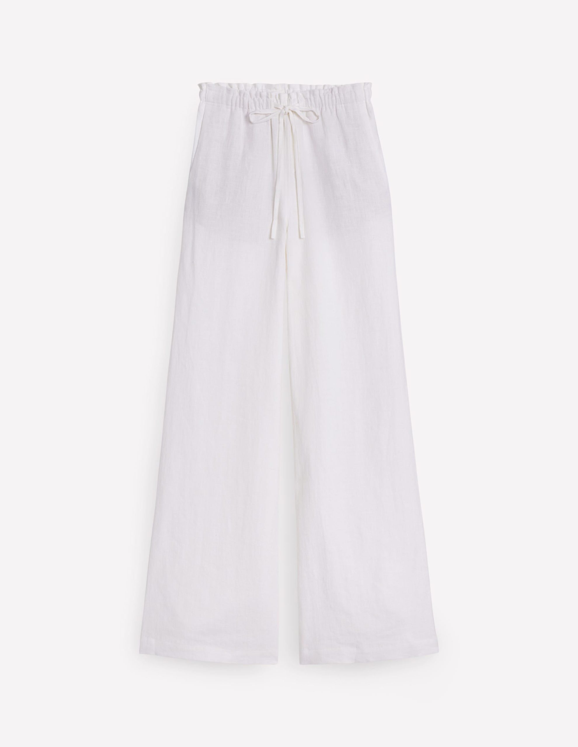 Islington Linen Pants-White - Image 7