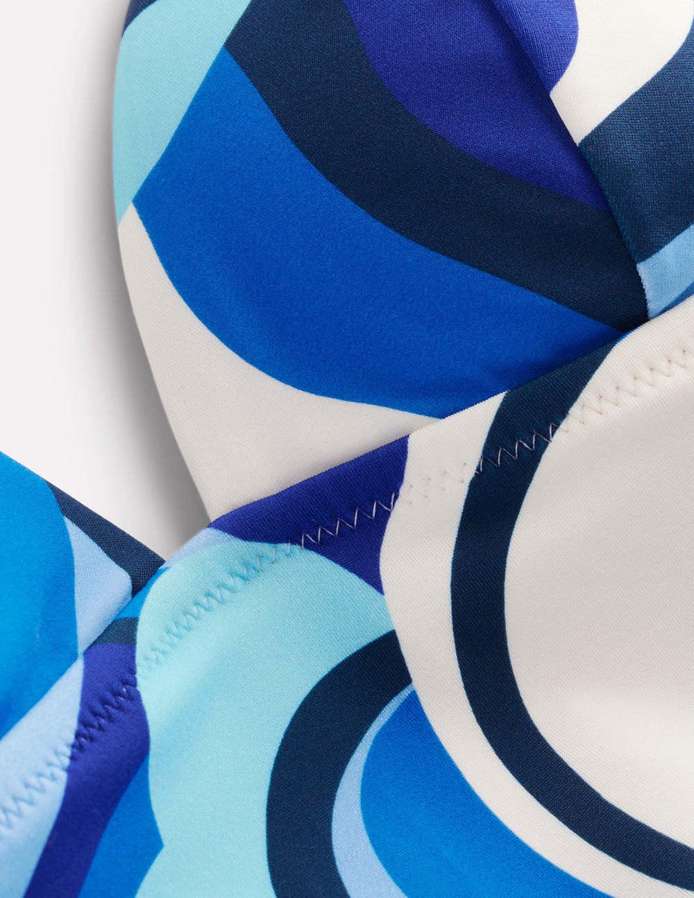 Symi String Swimsuit-Blue. Abstract Swirl - Image 6