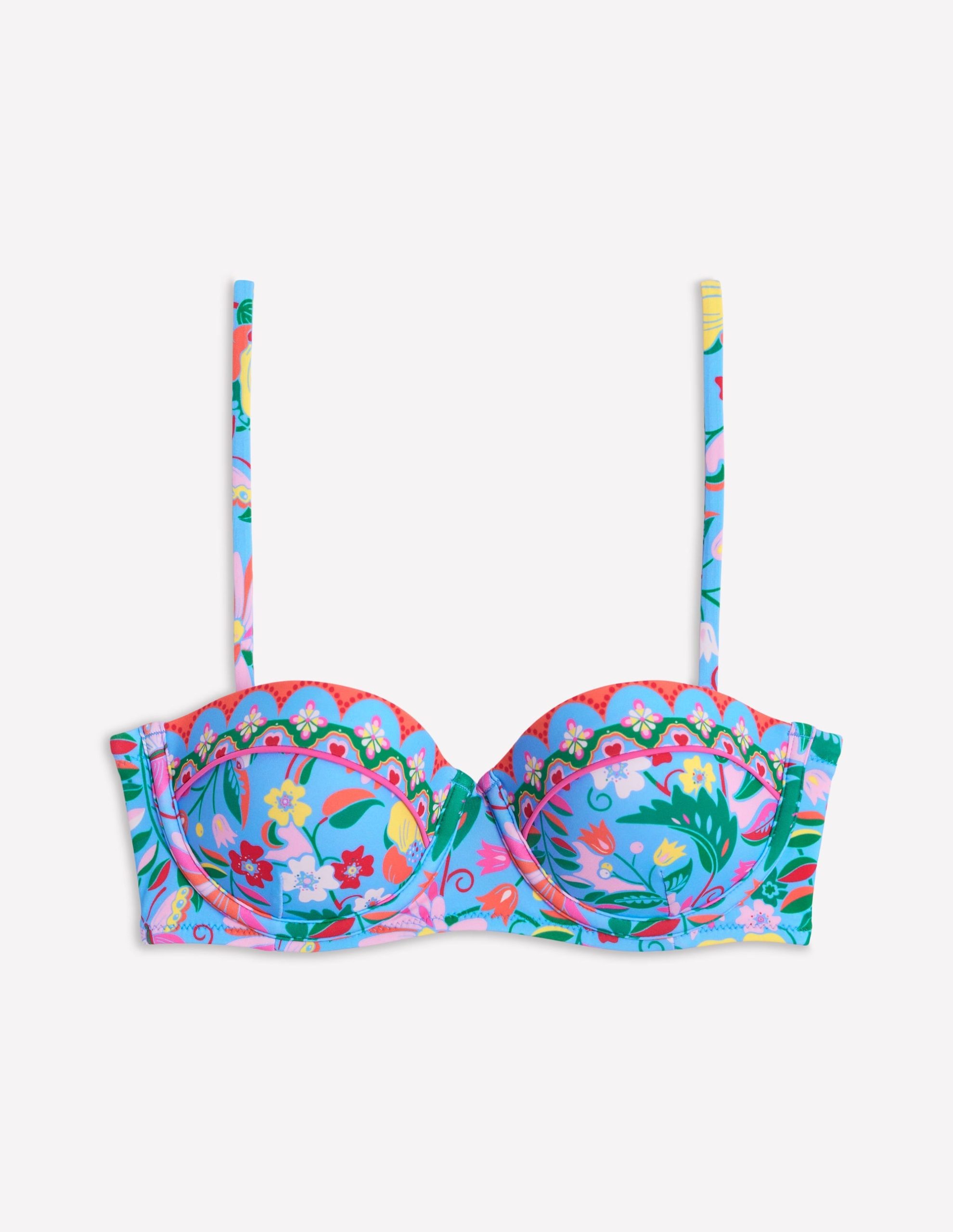 Rhodes Cup-Size Bikini Top-Dawn Blue. Wildflower Trail - Image 5