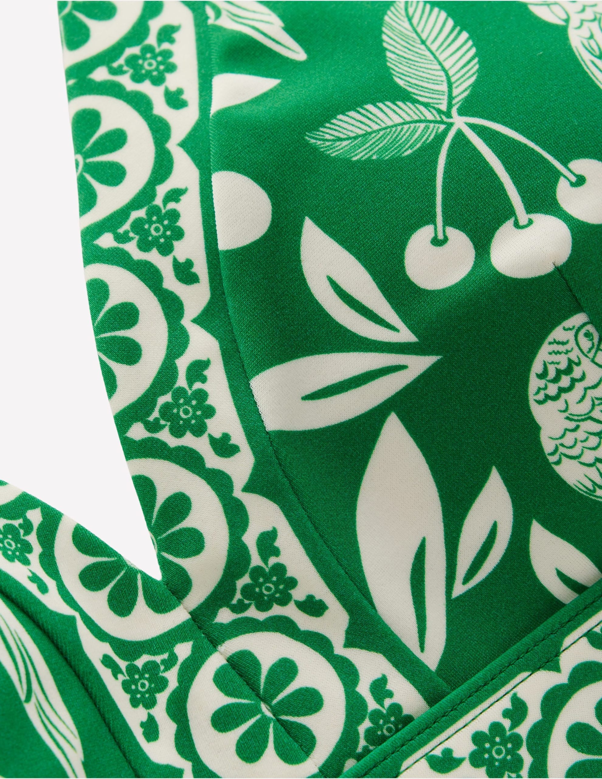 Ios V Panel Bikini Top-Rich Emerald. Ornate Tropics - Image 6