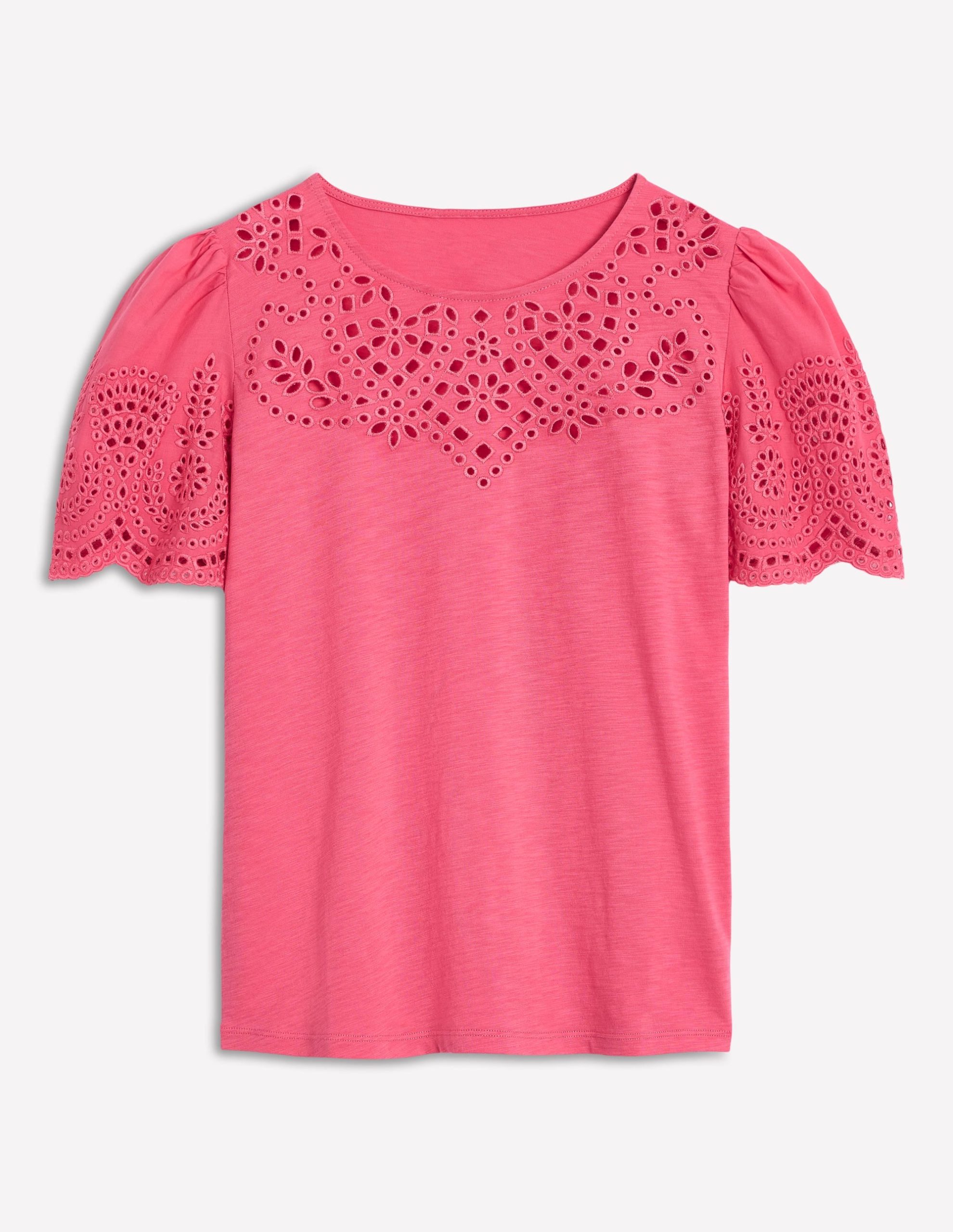 Isabel Broderie Top-Rose Pink - Image 5