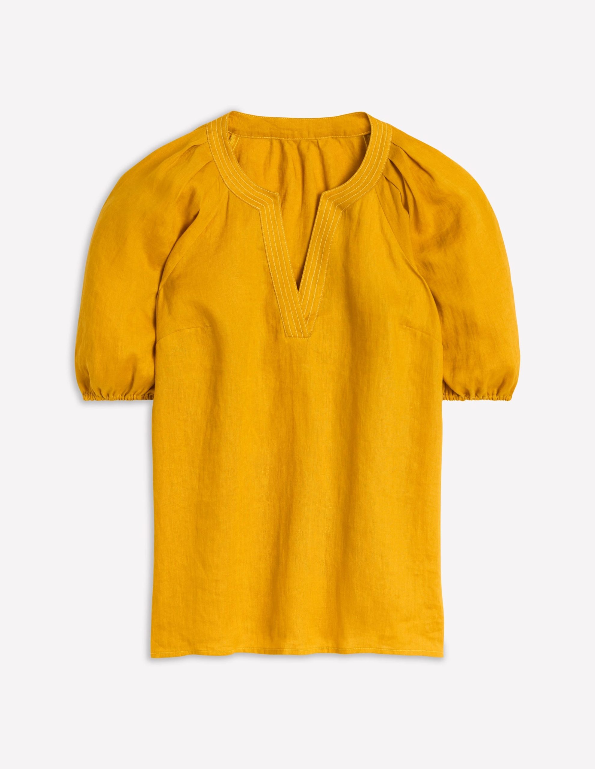 Brooke Linen Top-Golden Rye - Image 5