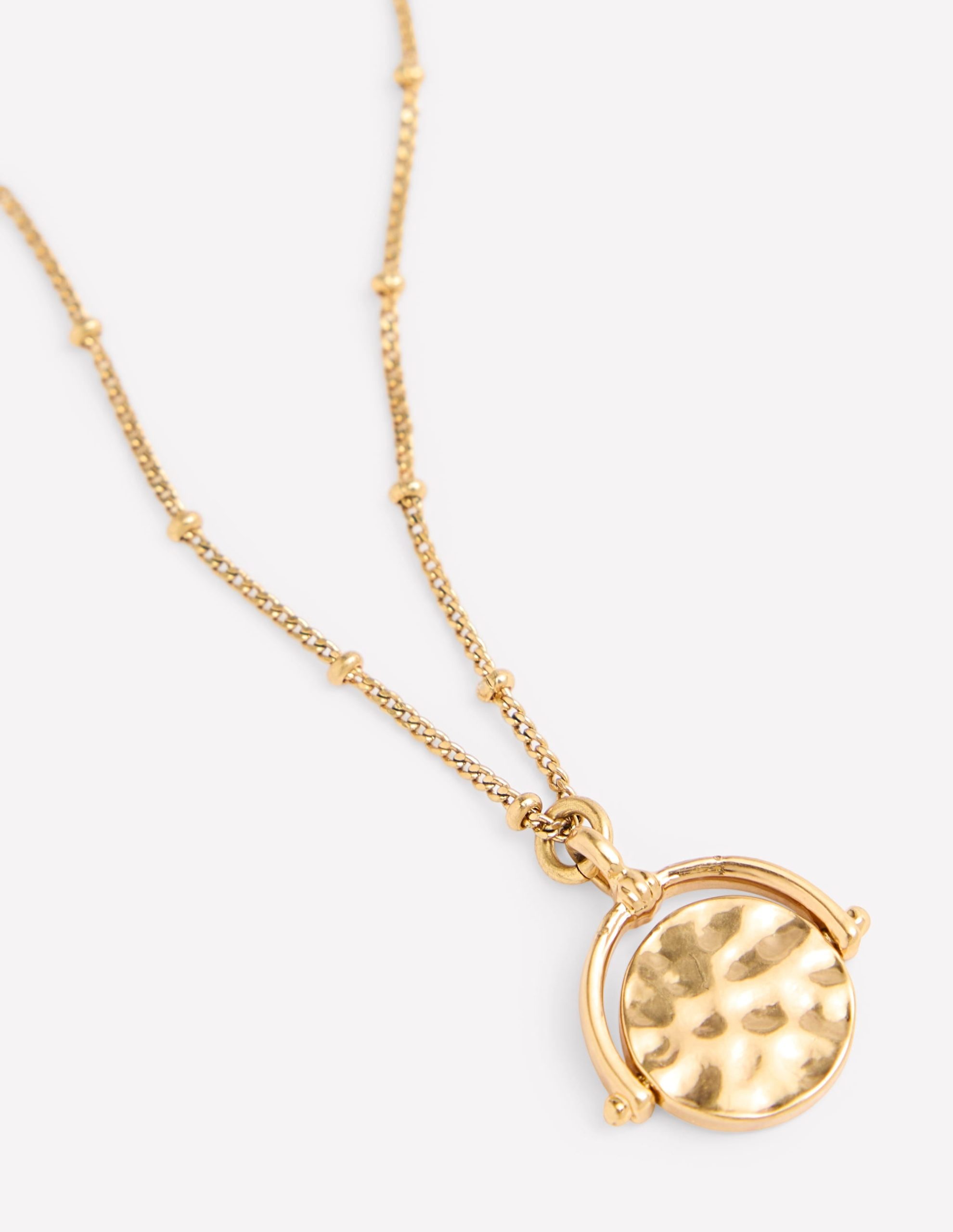 Fine Spinner Pendant Necklace-Gold Colour - Image 5