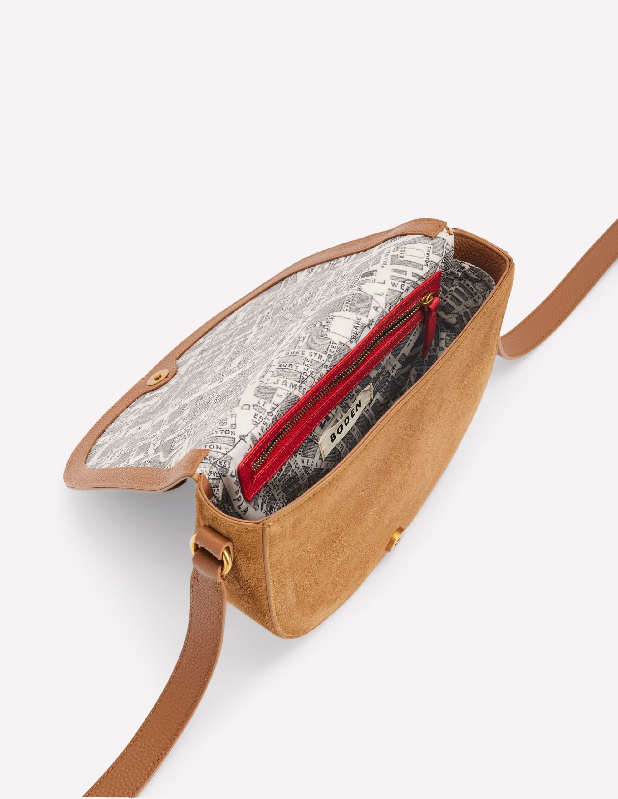 Iris Snaffle Leather Satchel-Tan - Image 4