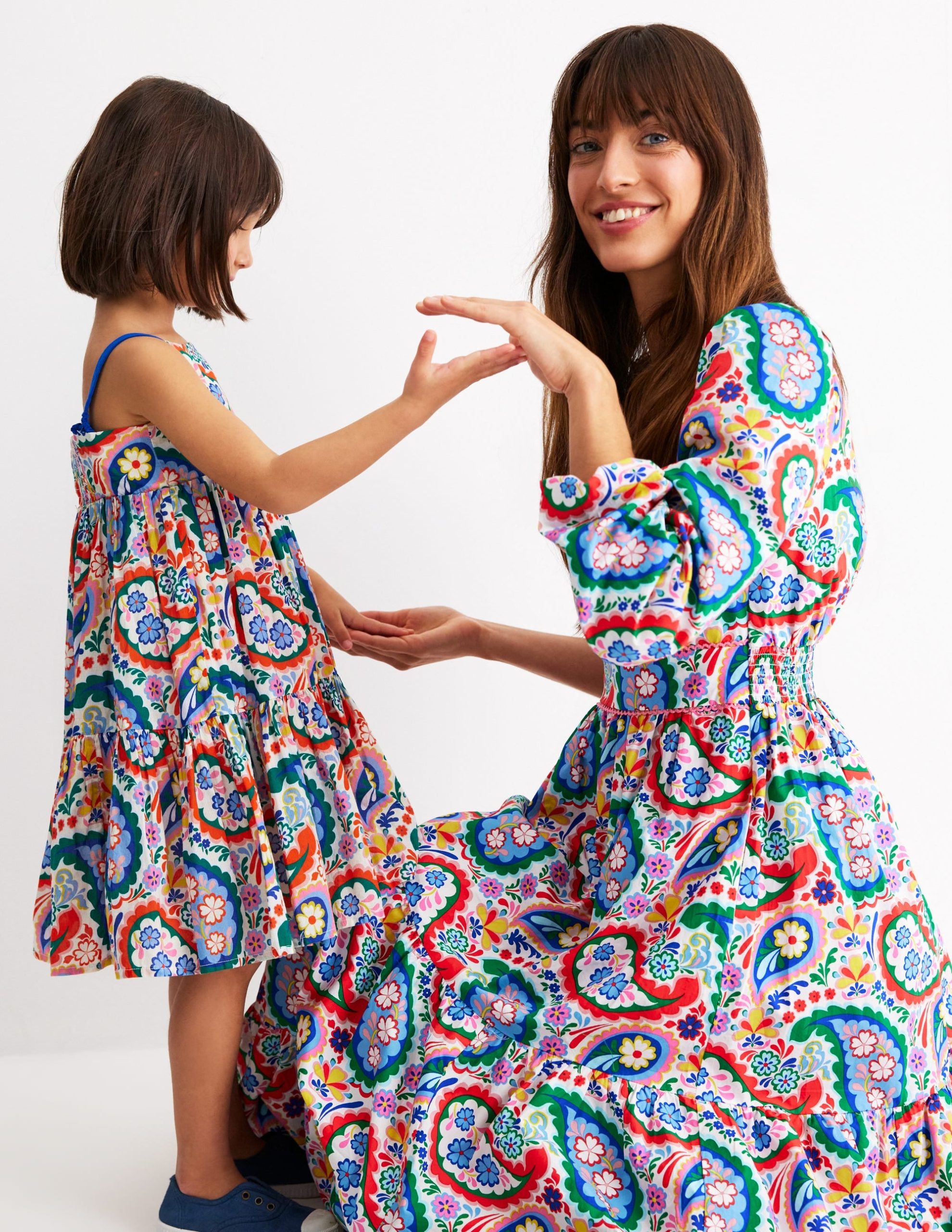 Violet Midi Dress-Multi. Meadow Paisley - Image 9