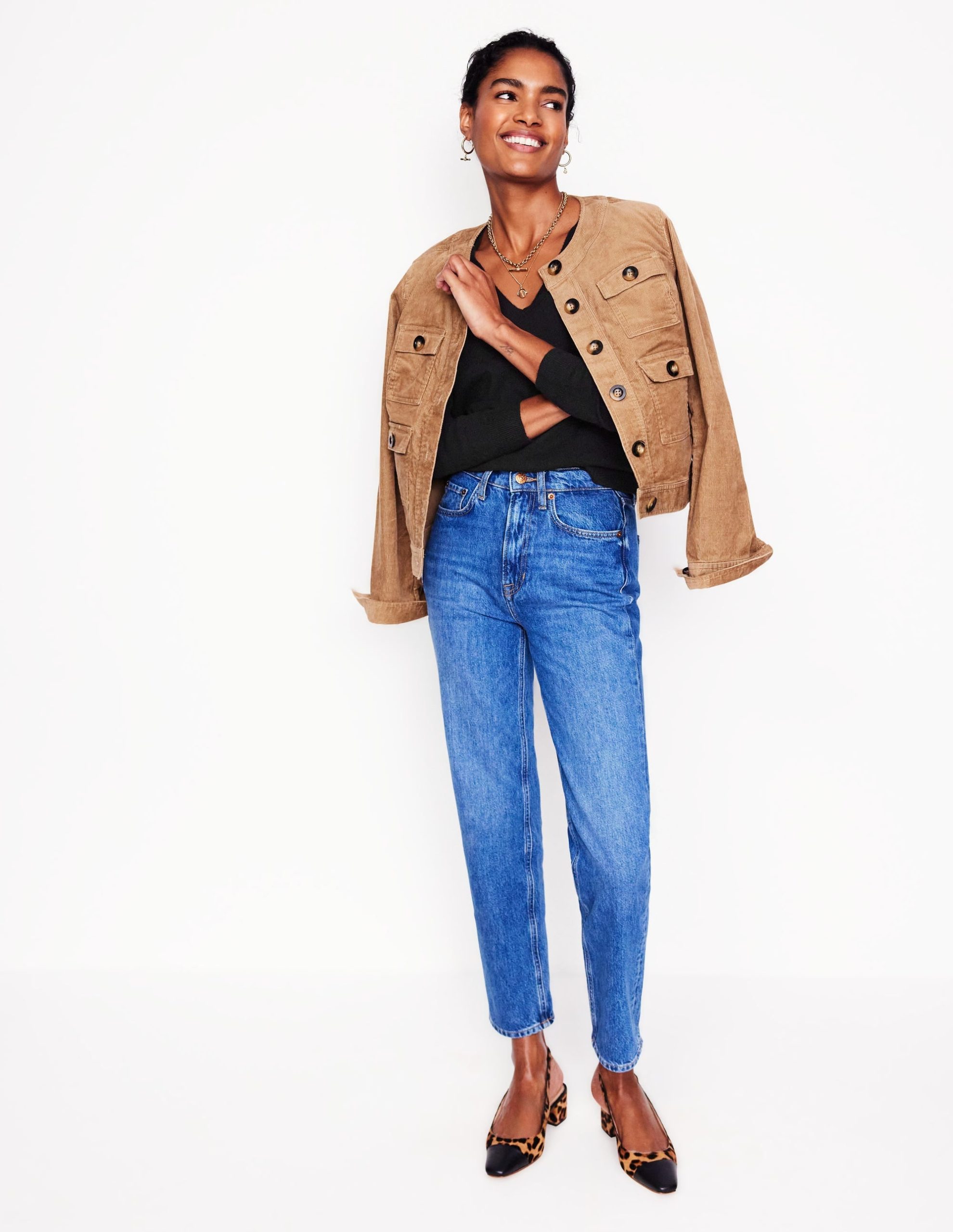 Eva Cashmere V-Neck Sweater-Black - Image 5