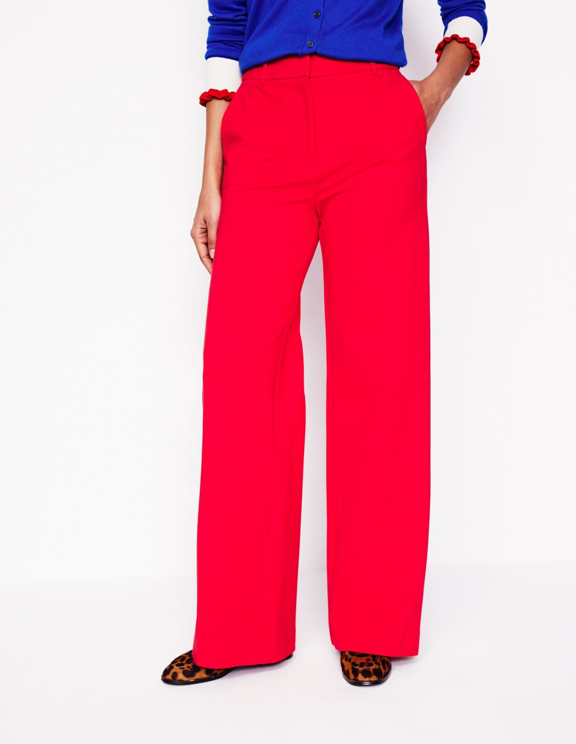 Westbourne Ponte Trousers-Hot Pepper - Image 4