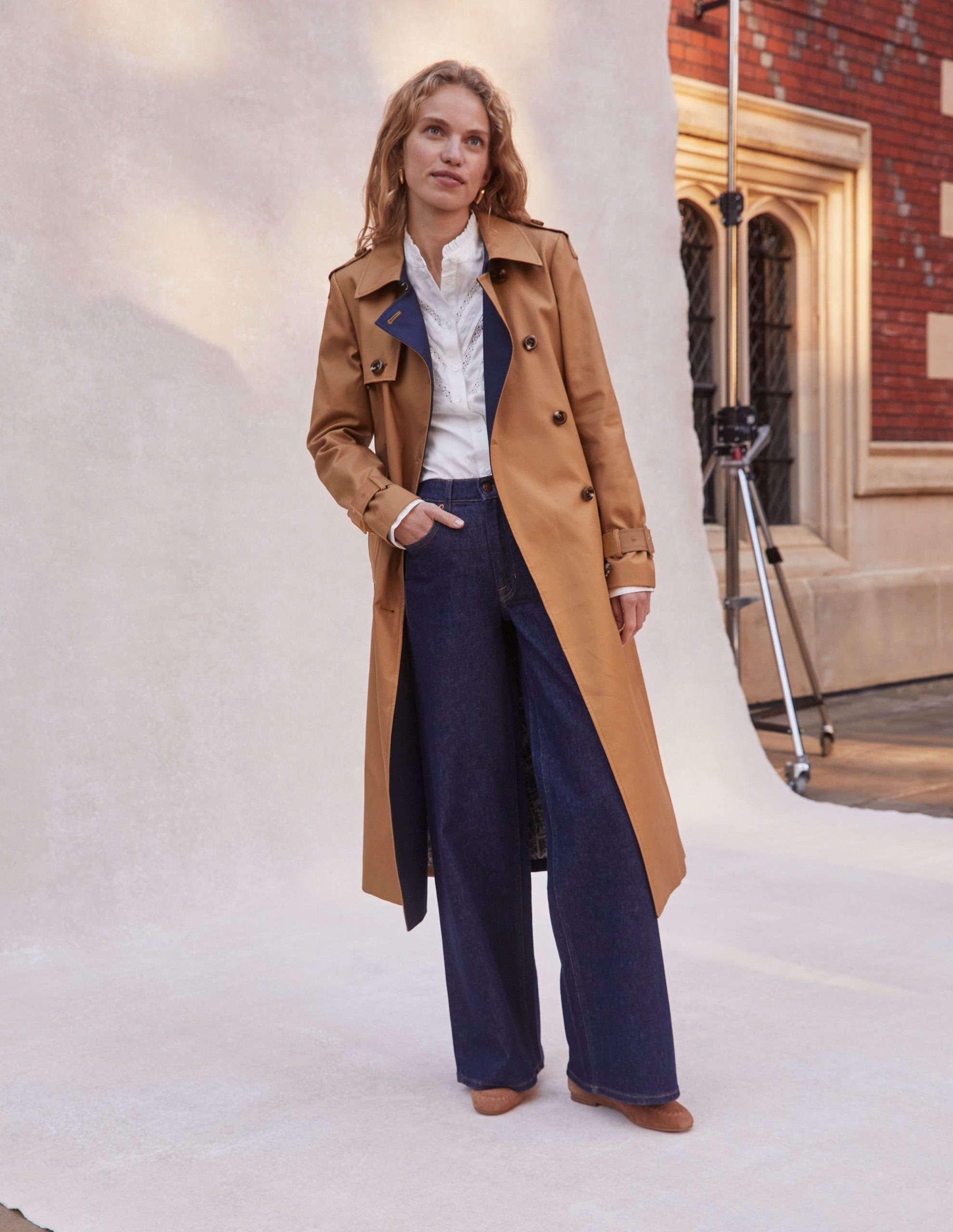 High Rise Wide Leg Jeans-Indigo Rinse - Image 6