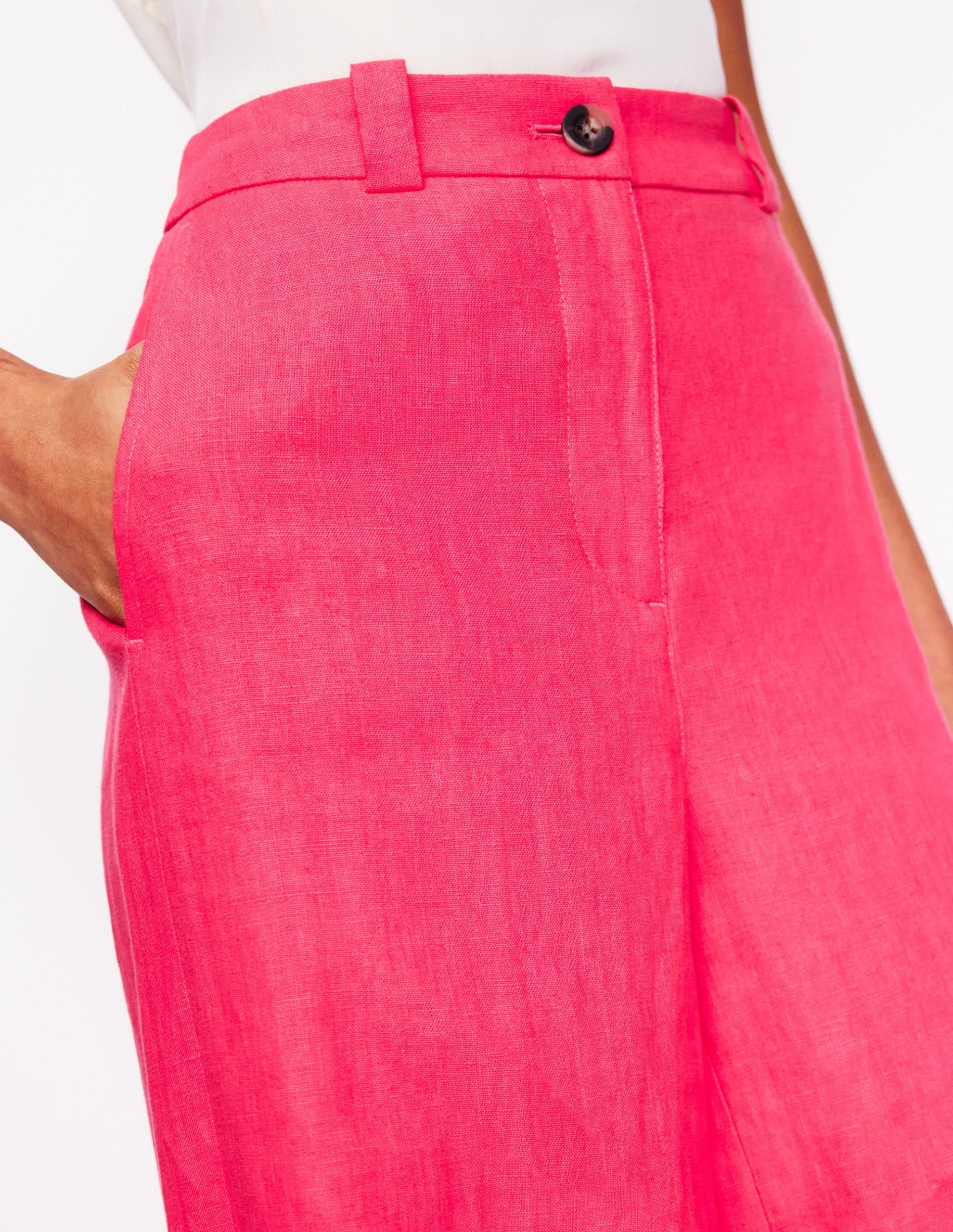 Westbourne Linen Pants-Camelia Pink - Image 2