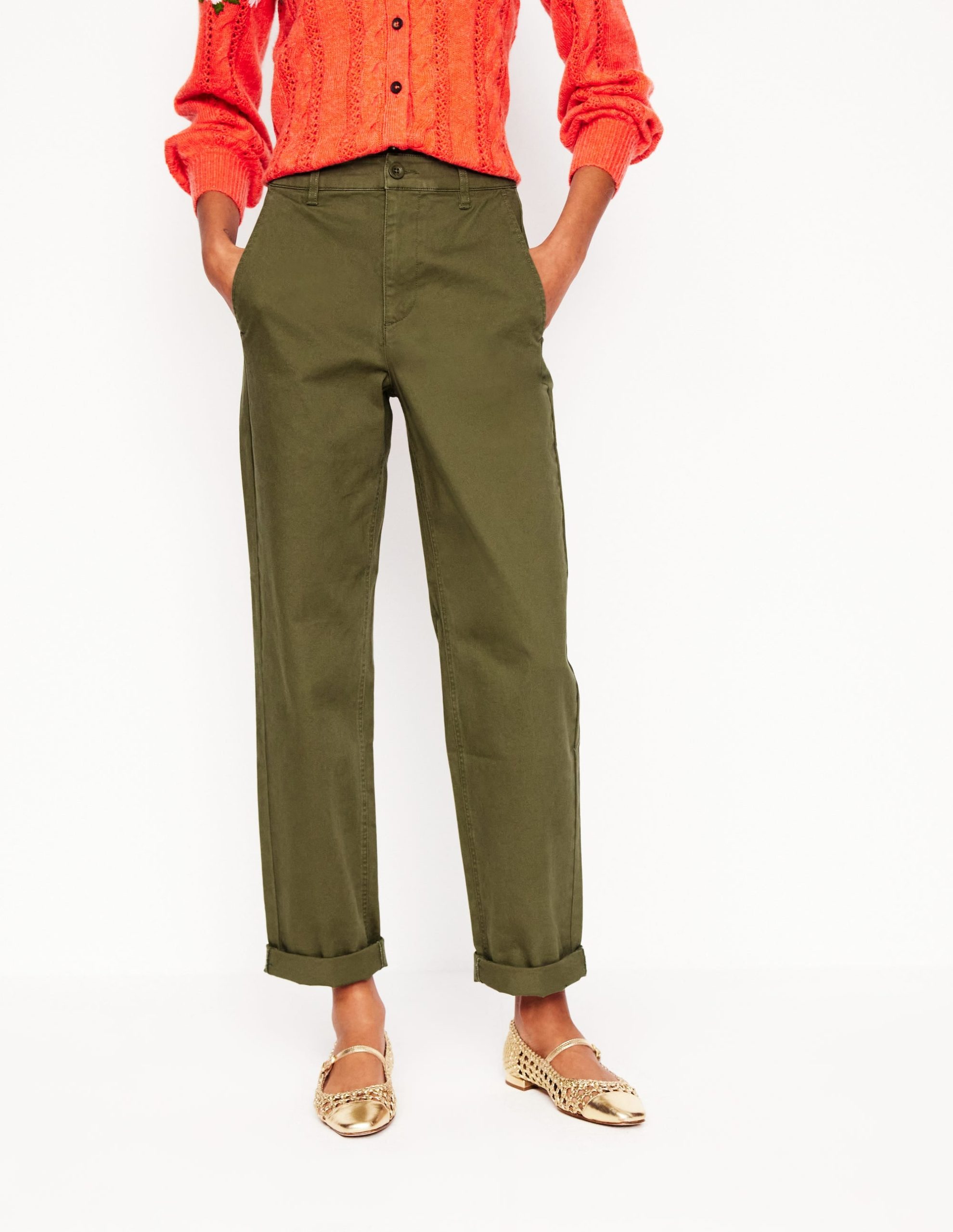 Barnsbury Chino Pants-Woodland Green - Image 3
