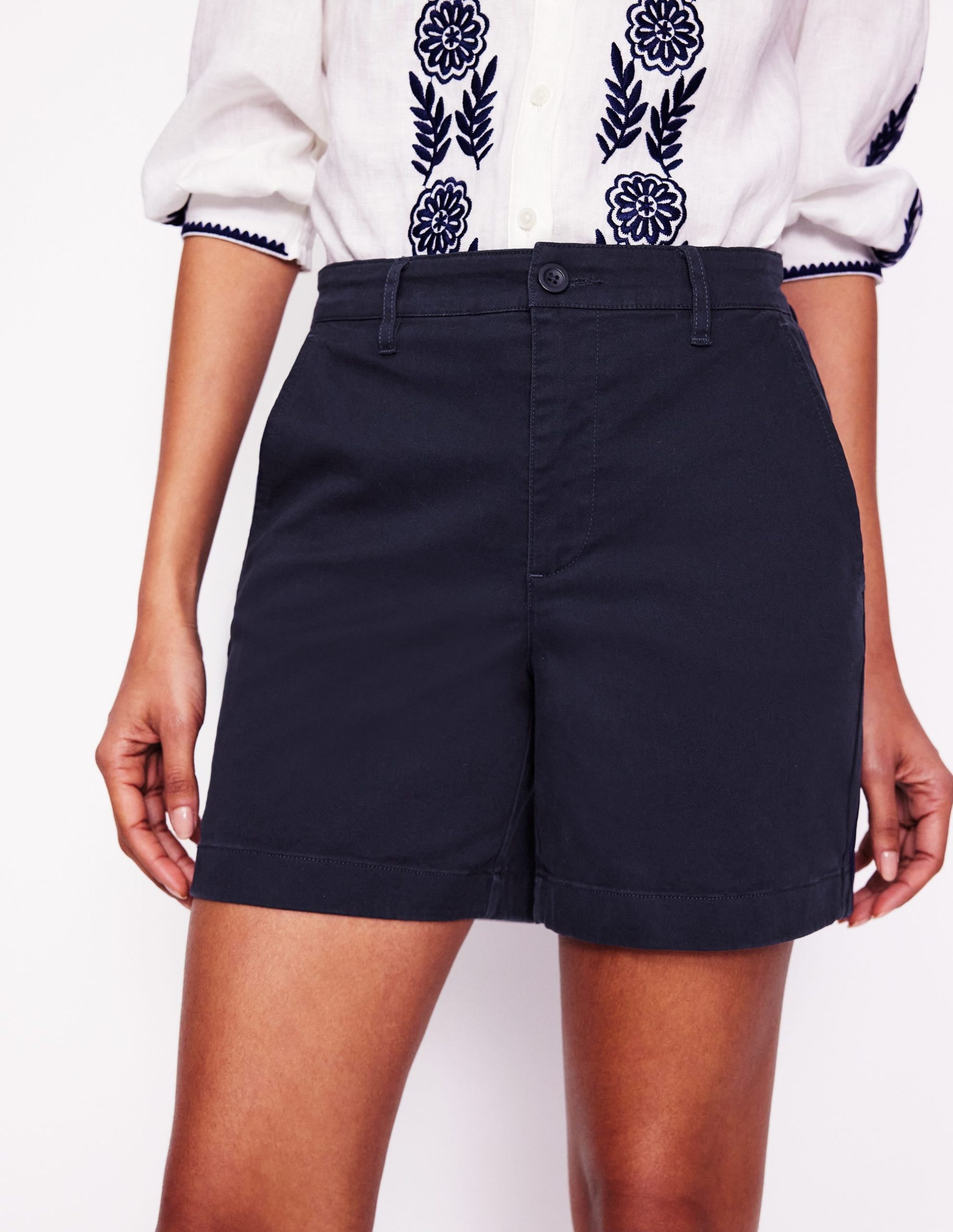 Barnsbury Chino Shorts-Navy - Image 4