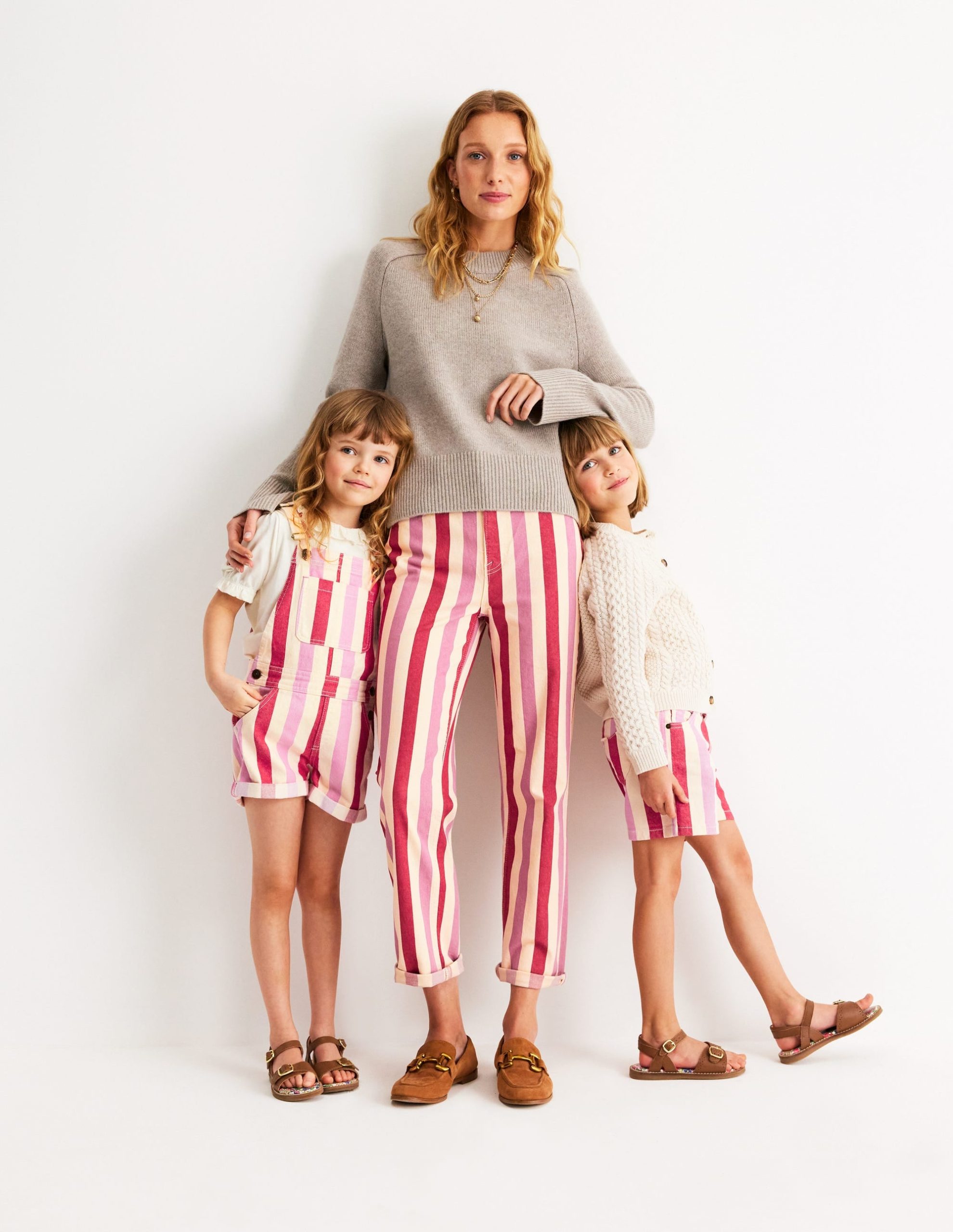 High Rise Stripe Jeans-Red and Pink Wide Stripe - Image 7