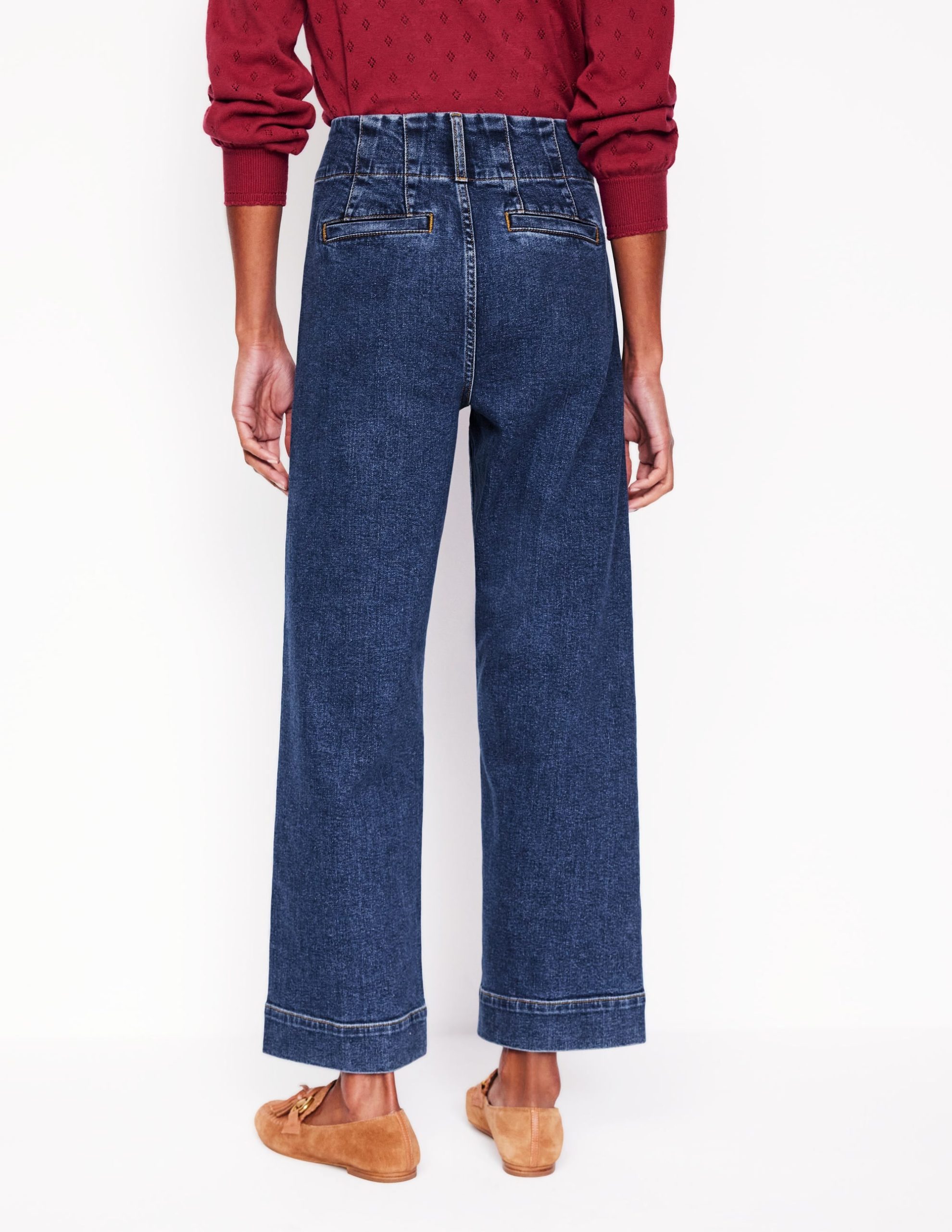 Patch Pocket Cropped Pants-Mid Vintage - Image 3