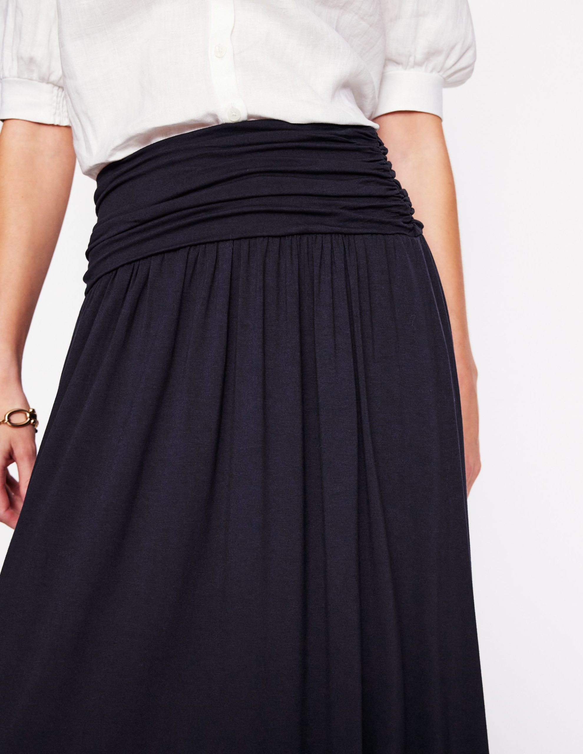 Rosaline Jersey Skirt-Navy - Image 2