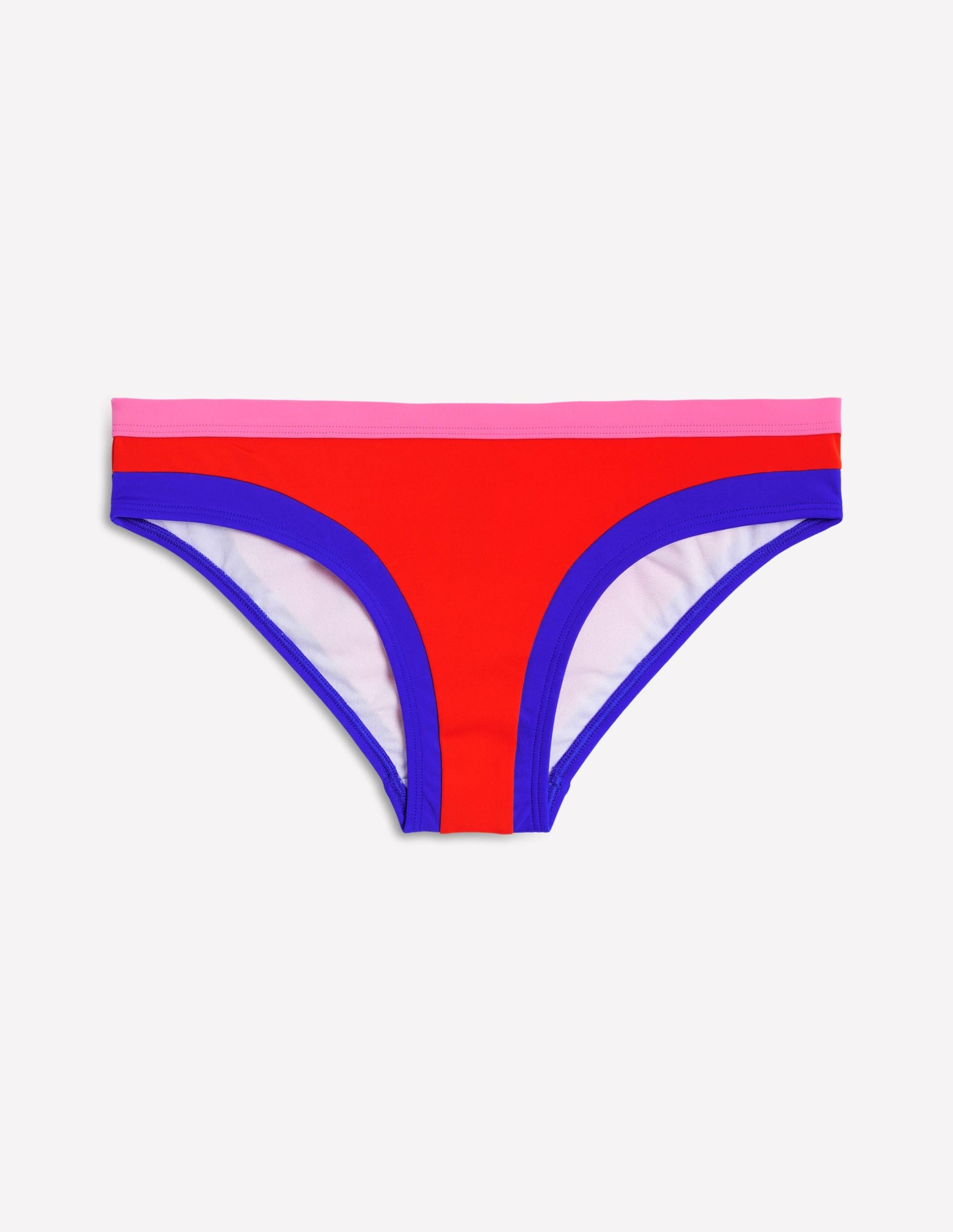 Santorini Bikini Bottoms-Fire colourblock - Image 5