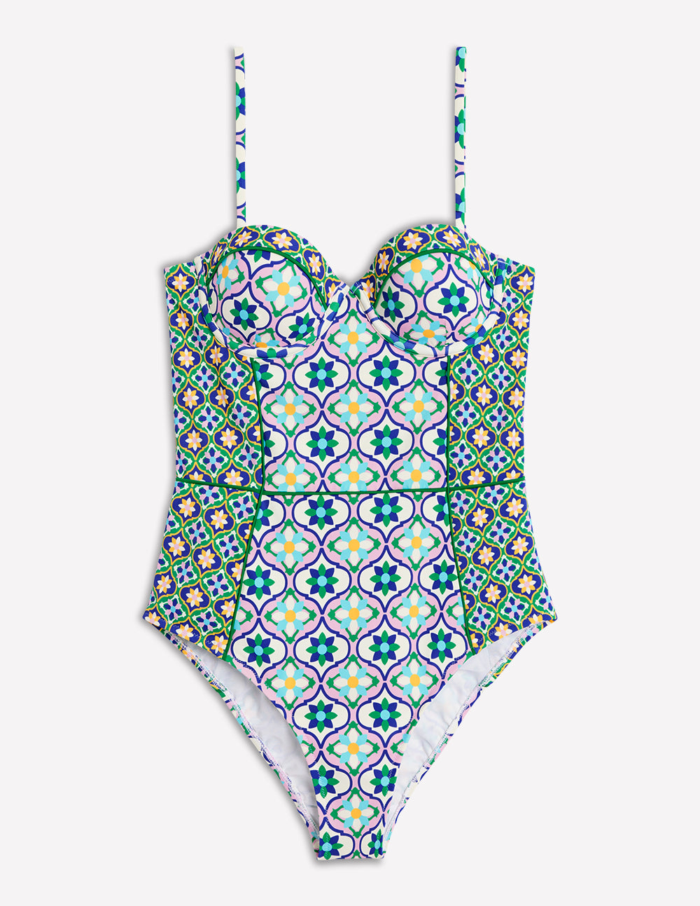 Rhodes Cup-Size Swimsuit-Multi. Floweret Tile - Image 5