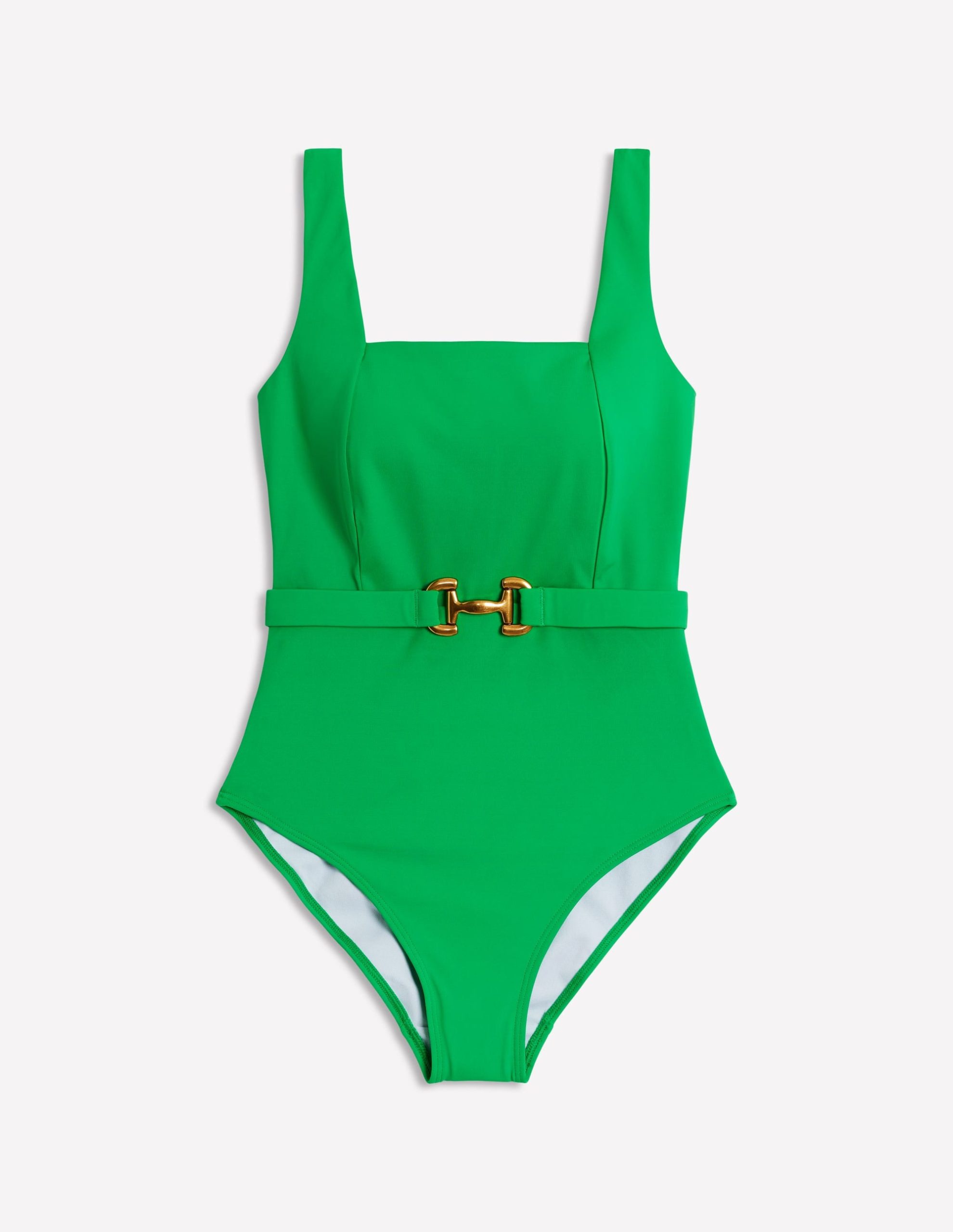 Lefkada Square Neck Swimsuit-Green Snaffle - Image 6