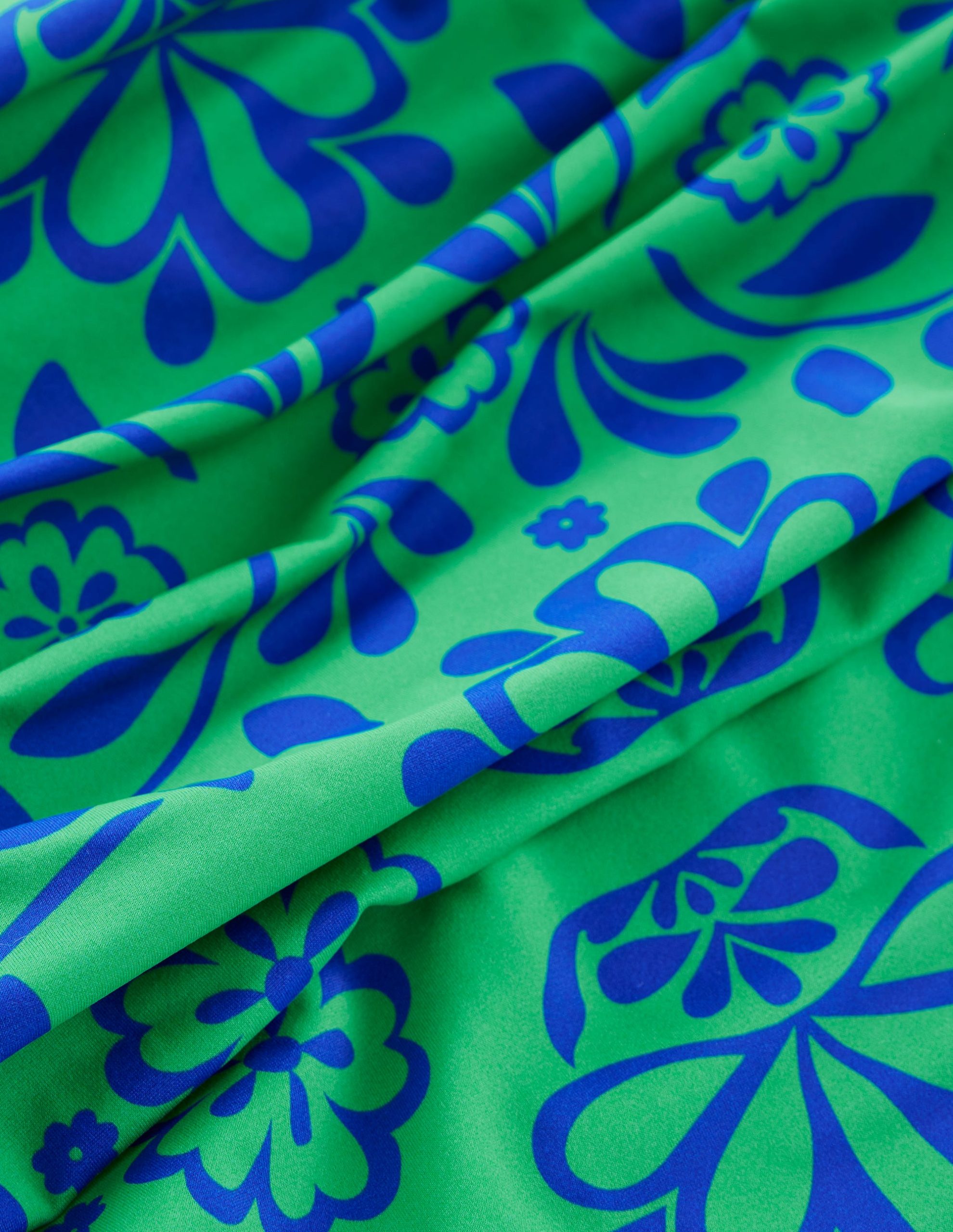 Mykonos Deep V Swimsuit-Green. Structured Meadow - Image 7