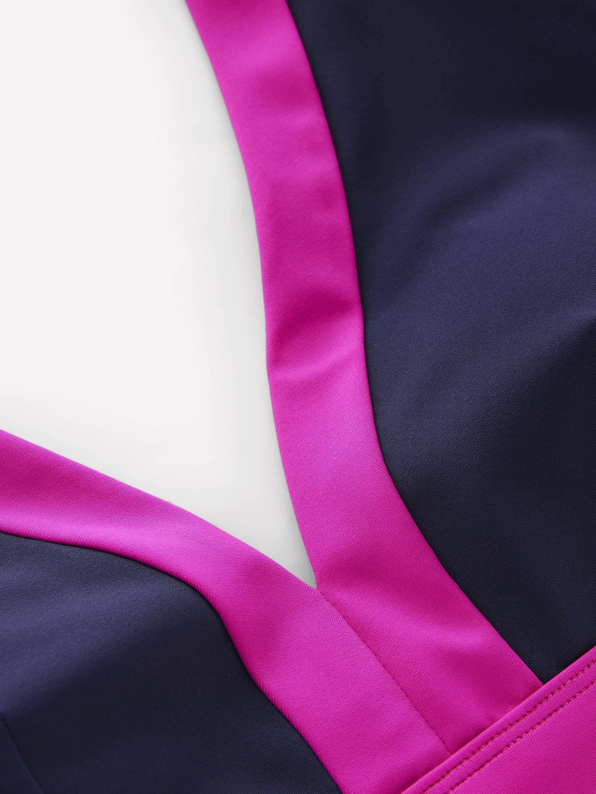 Ios V Panel Bikini Top-Navy. Pink - Image 6