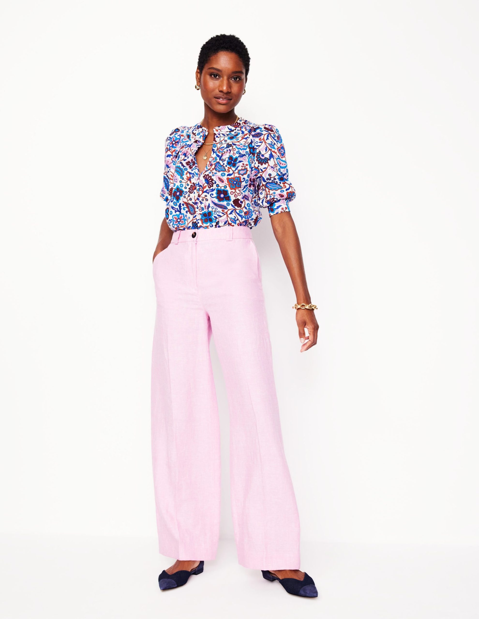 Bea Linen Top-Multi. Oriental Paradise - Image 4