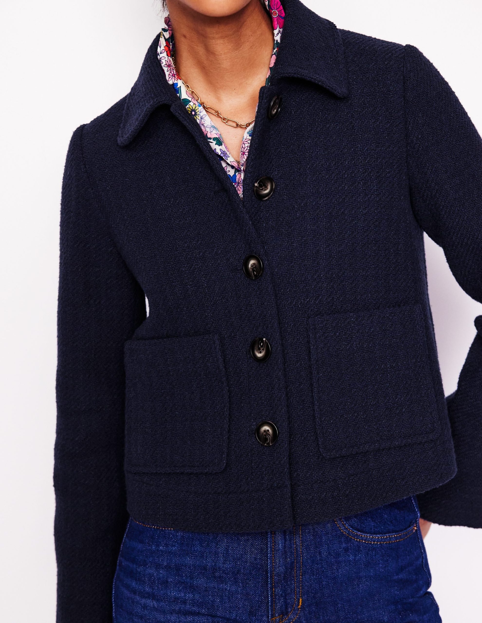 Knightsbridge Swing Jacket-Navy - Image 2