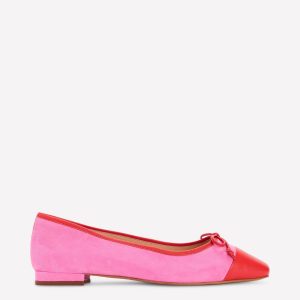 Toe Cap Ballet Flat-Festival Pink