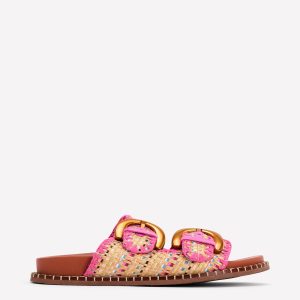 Alberta Footbed Sandals-Natural/Multi