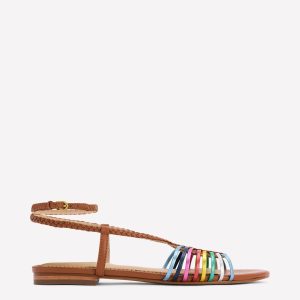 Multi Strap Flat Sandal-Multi