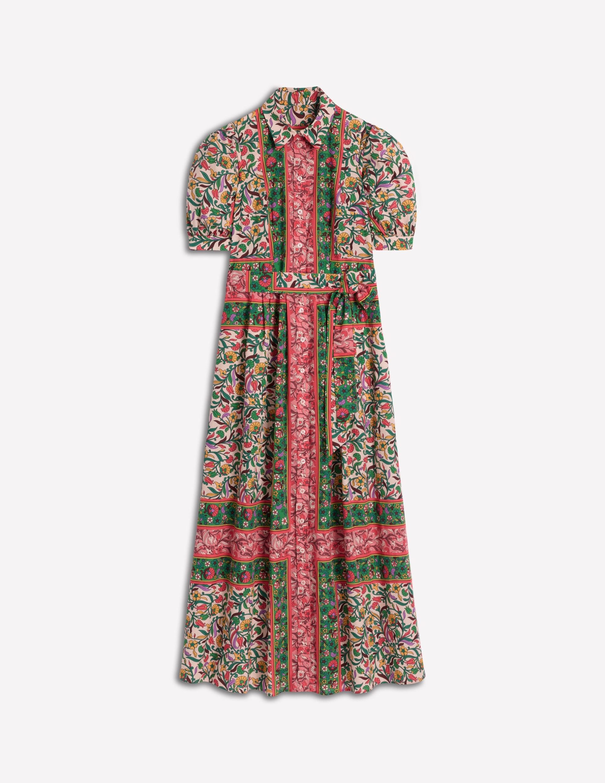 Alexa Maxi Shirt Dress-Multi. Enchanting Vine - Image 7